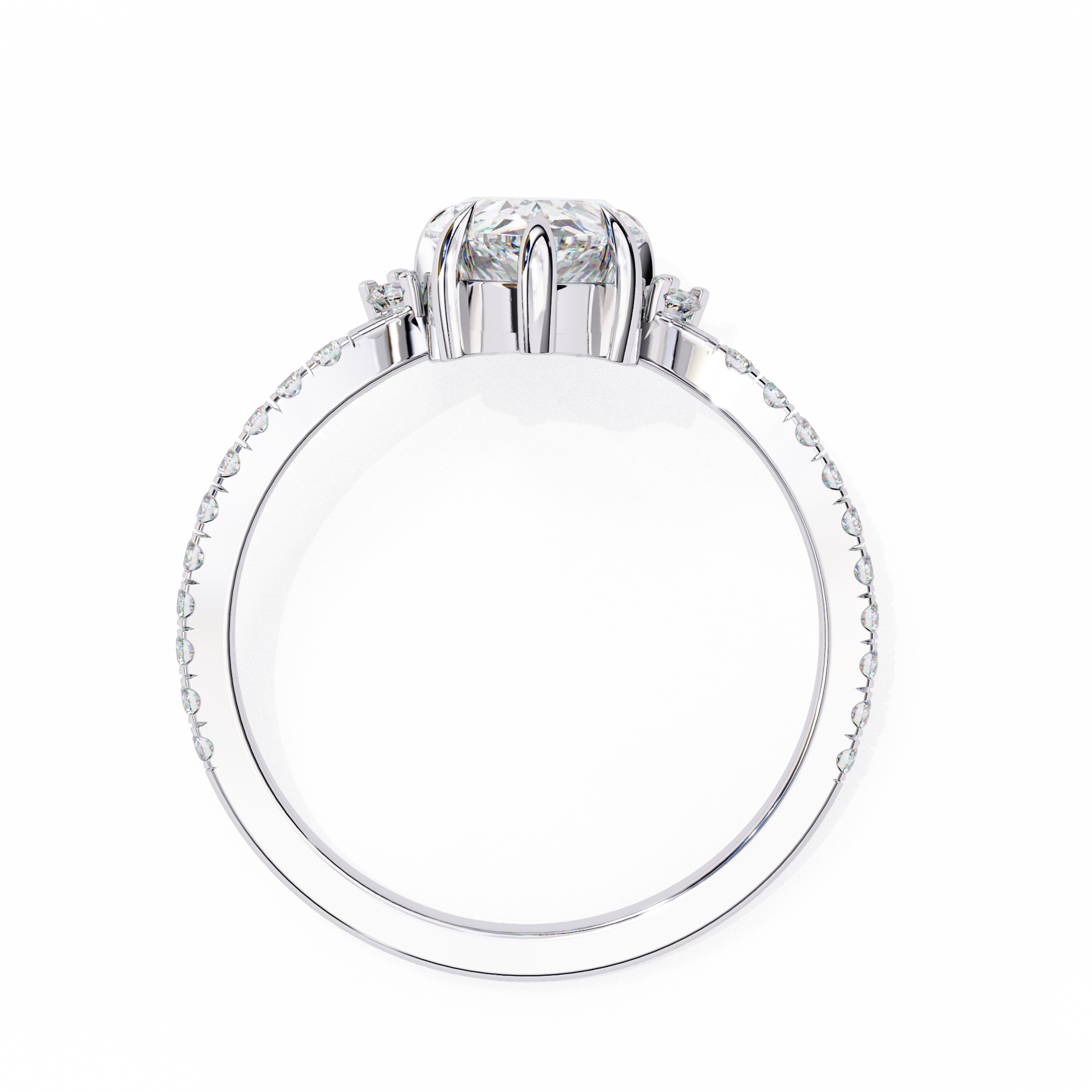 Statement Pear Shaped Lab Grown Diamond Ring