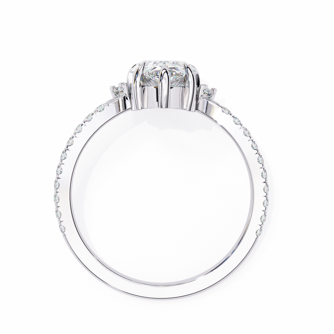 Statement Pear Shaped Lab Grown Diamond Ring