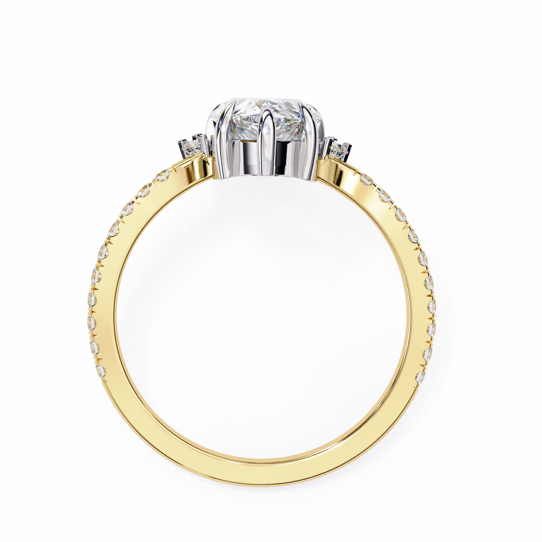 Statement Pear Shaped Lab Grown Diamond Ring