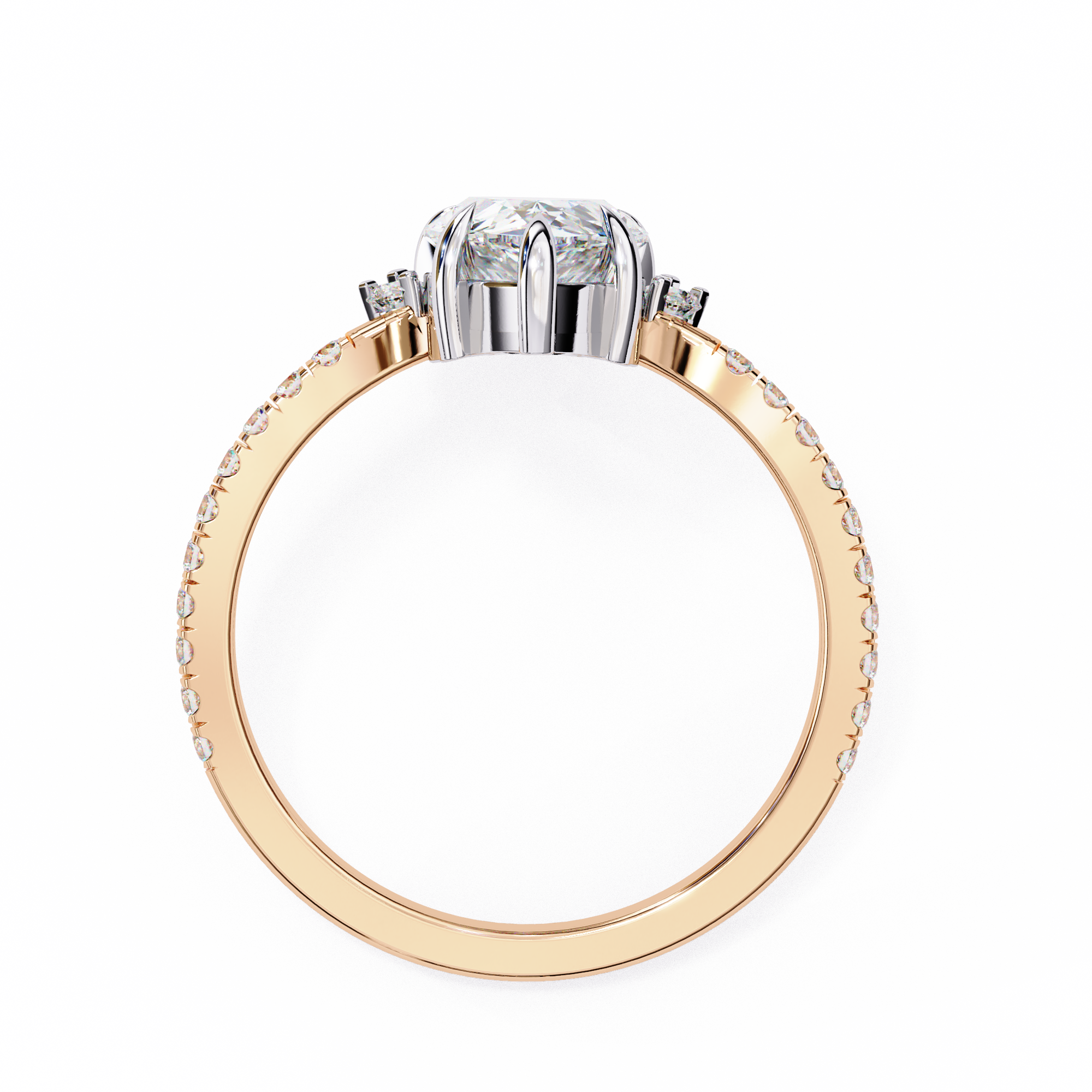 Statement Pear Shaped Lab Grown Diamond Ring