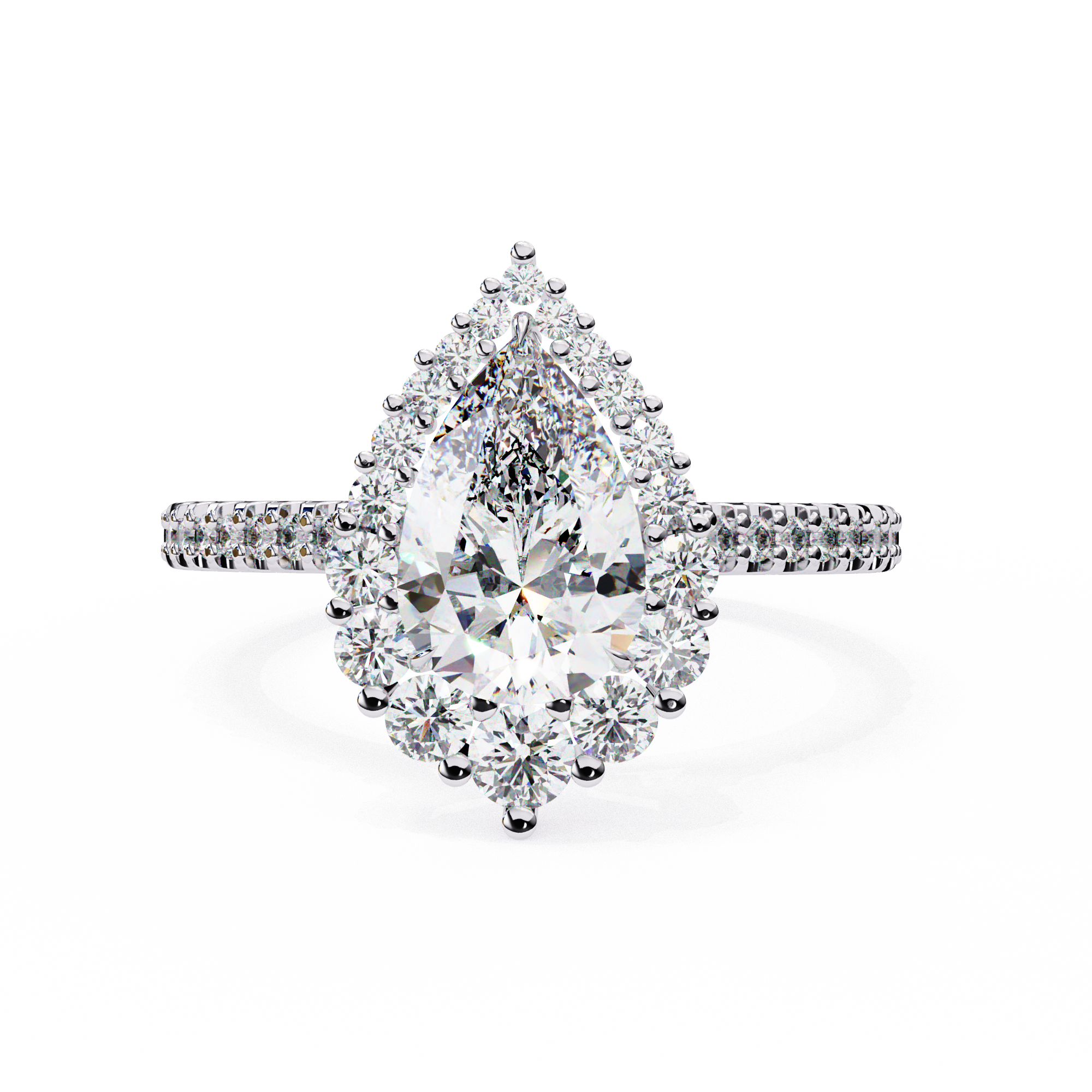 Queen’s Teardrop Lab Grown Diamond Ring