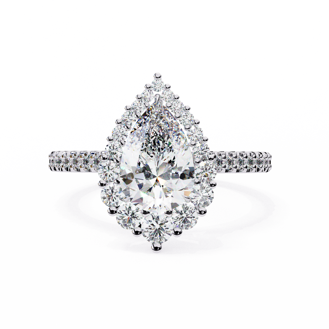 Queen’s Teardrop Lab Grown Diamond Ring