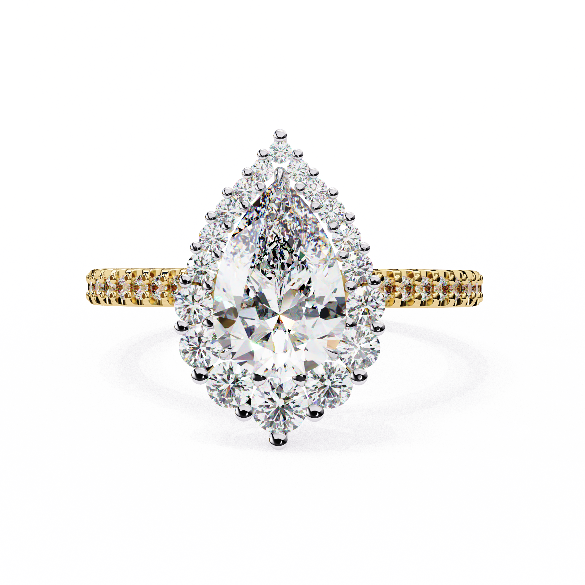 Queen’s Teardrop Lab Grown Diamond Ring