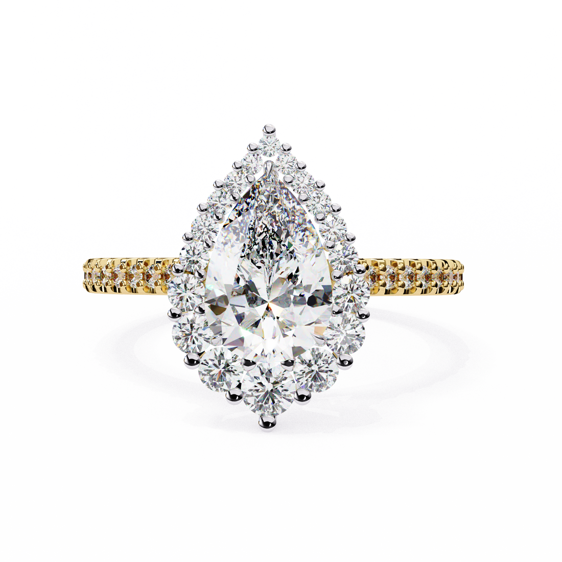 Queen’s Teardrop Lab Grown Diamond Ring