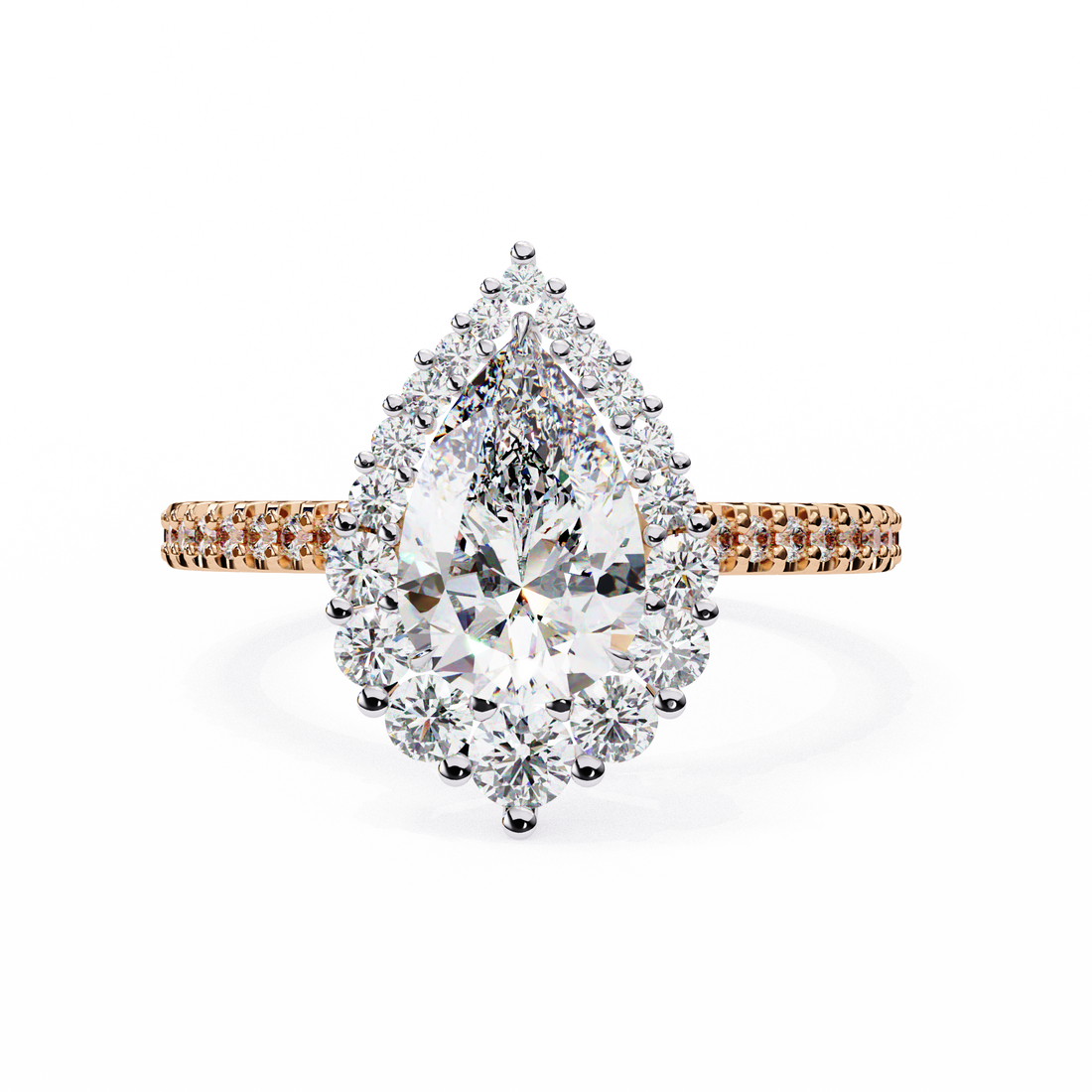Queen’s Teardrop Lab Grown Diamond Ring
