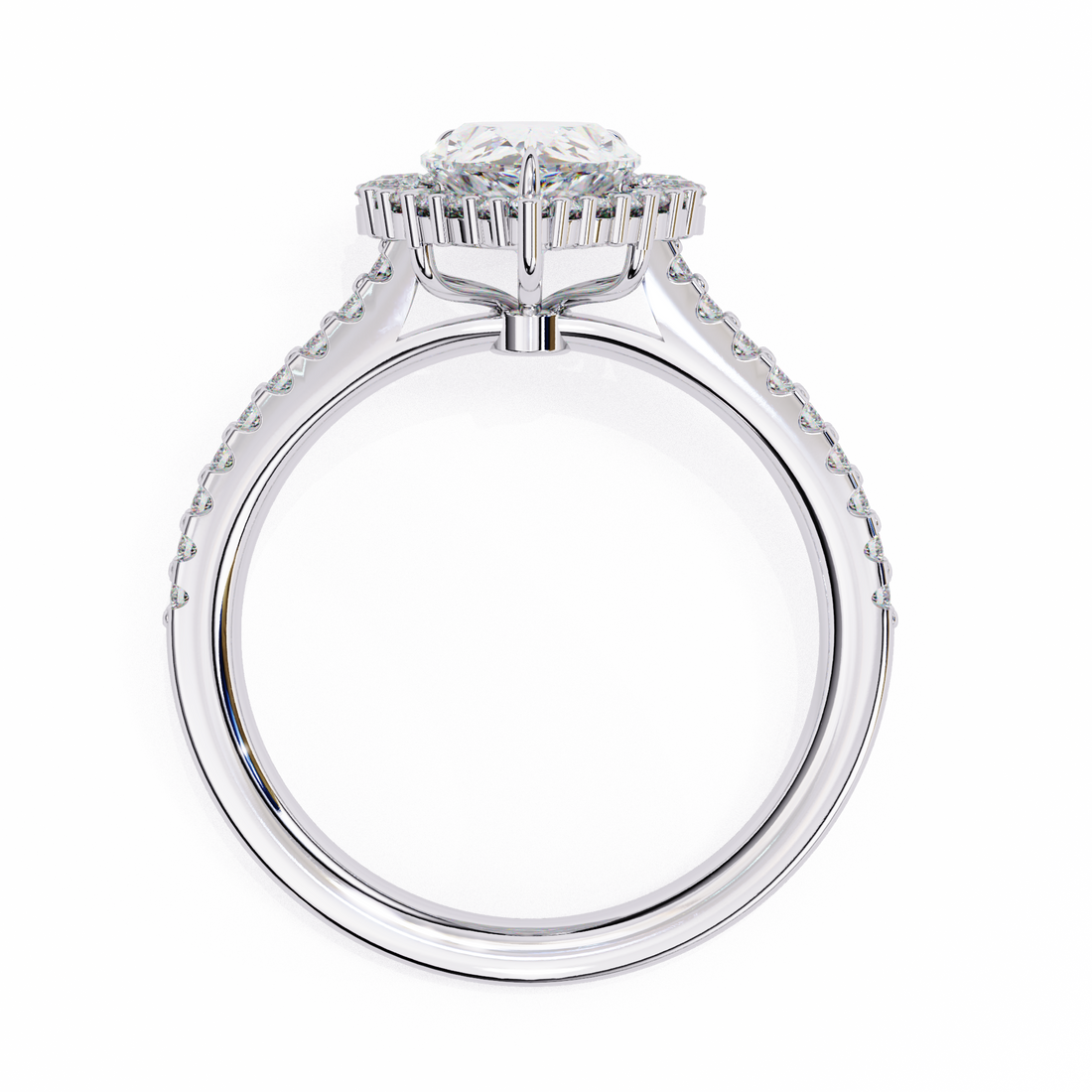 Queen’s Teardrop Lab Grown Diamond Ring