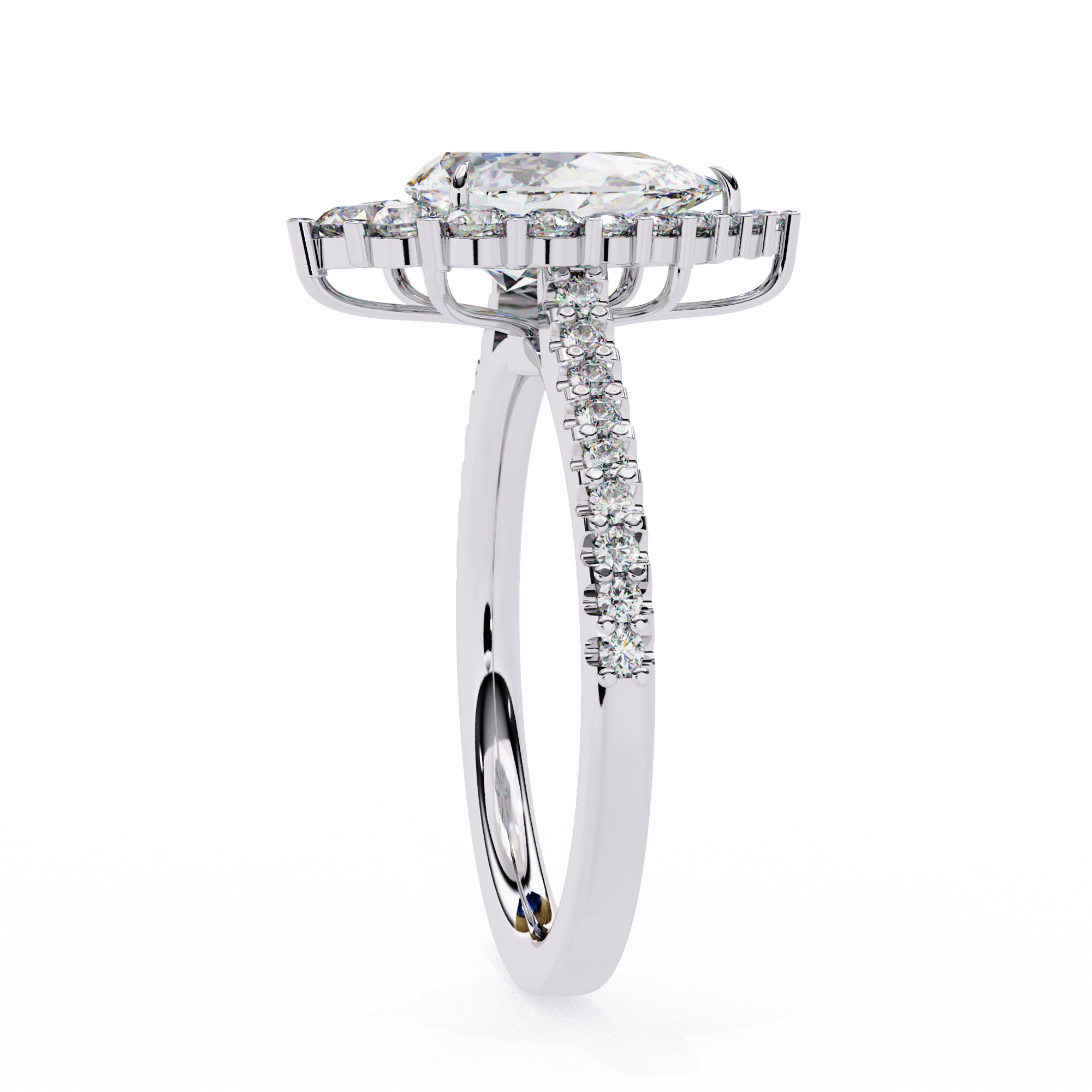 Queen’s Teardrop Lab Grown Diamond Ring
