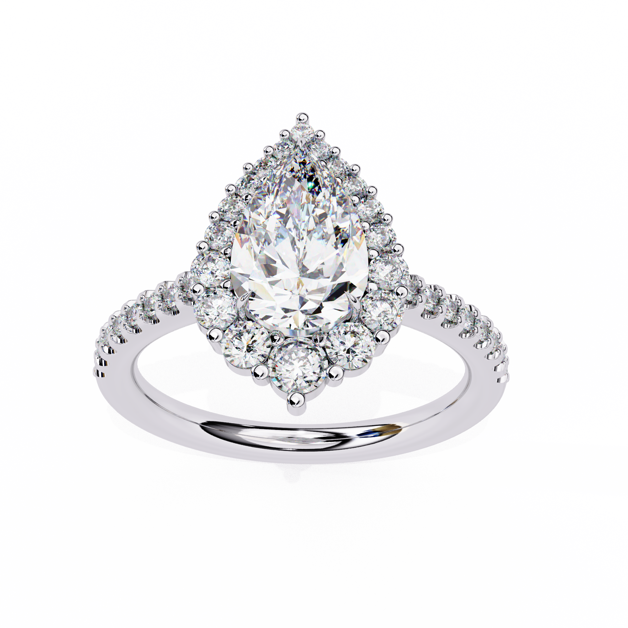 Queen’s Teardrop Lab Grown Diamond Ring