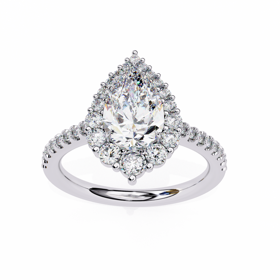 Queen’s Teardrop Lab Grown Diamond Ring