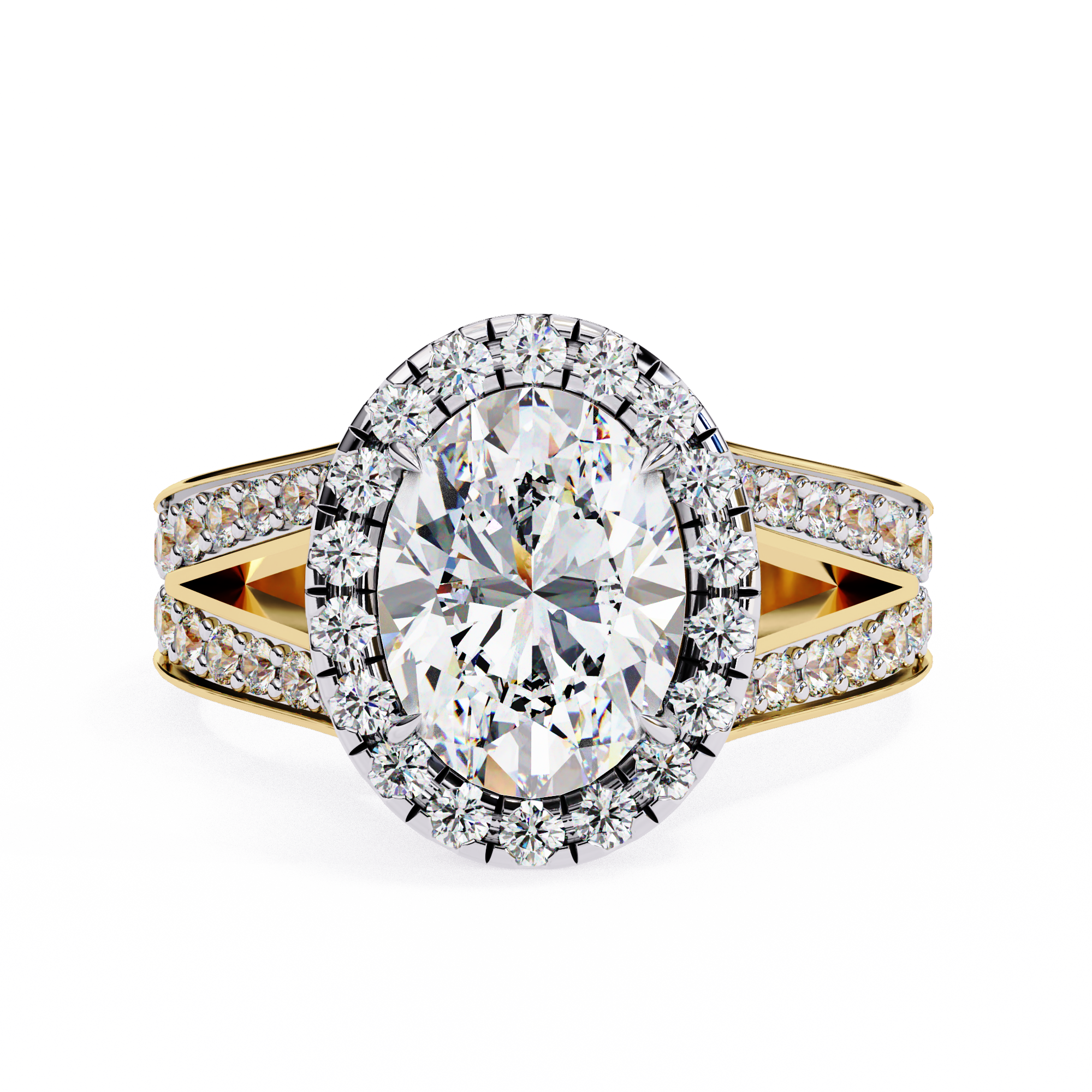 The Royal Bloom Oval Cut Diamond Ring