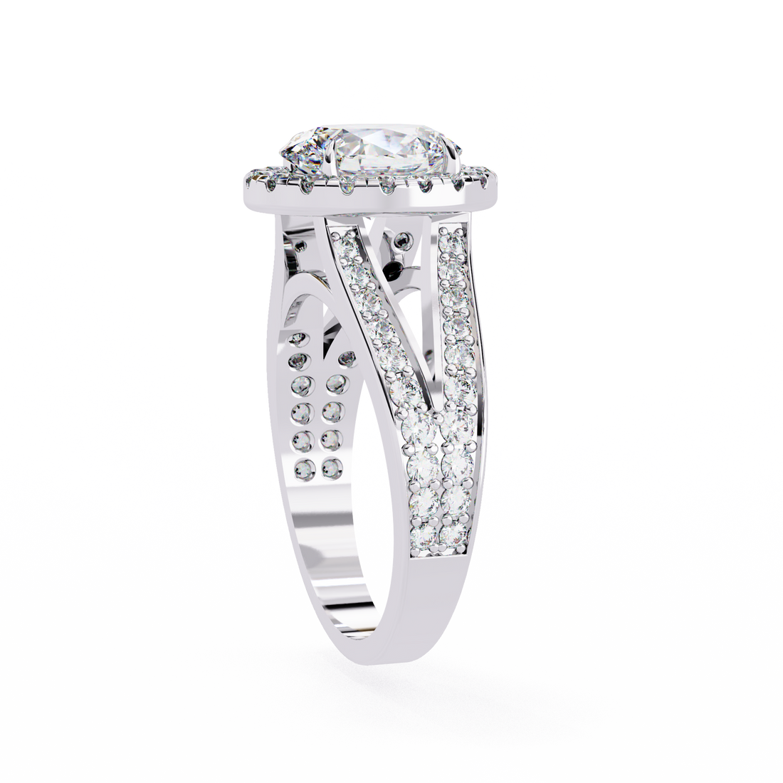 The Royal Bloom Oval Cut Diamond Ring