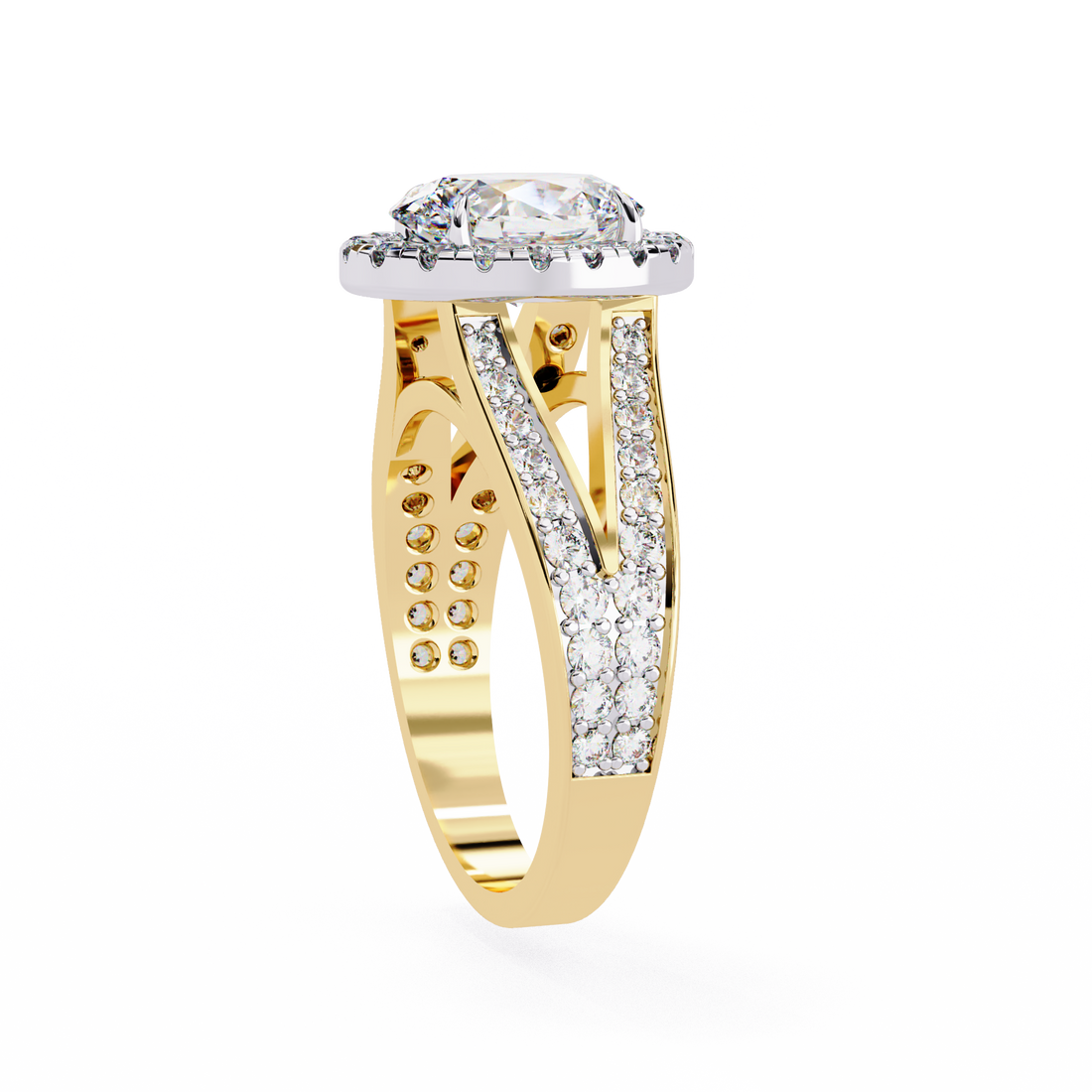 The Royal Bloom Oval Cut Diamond Ring