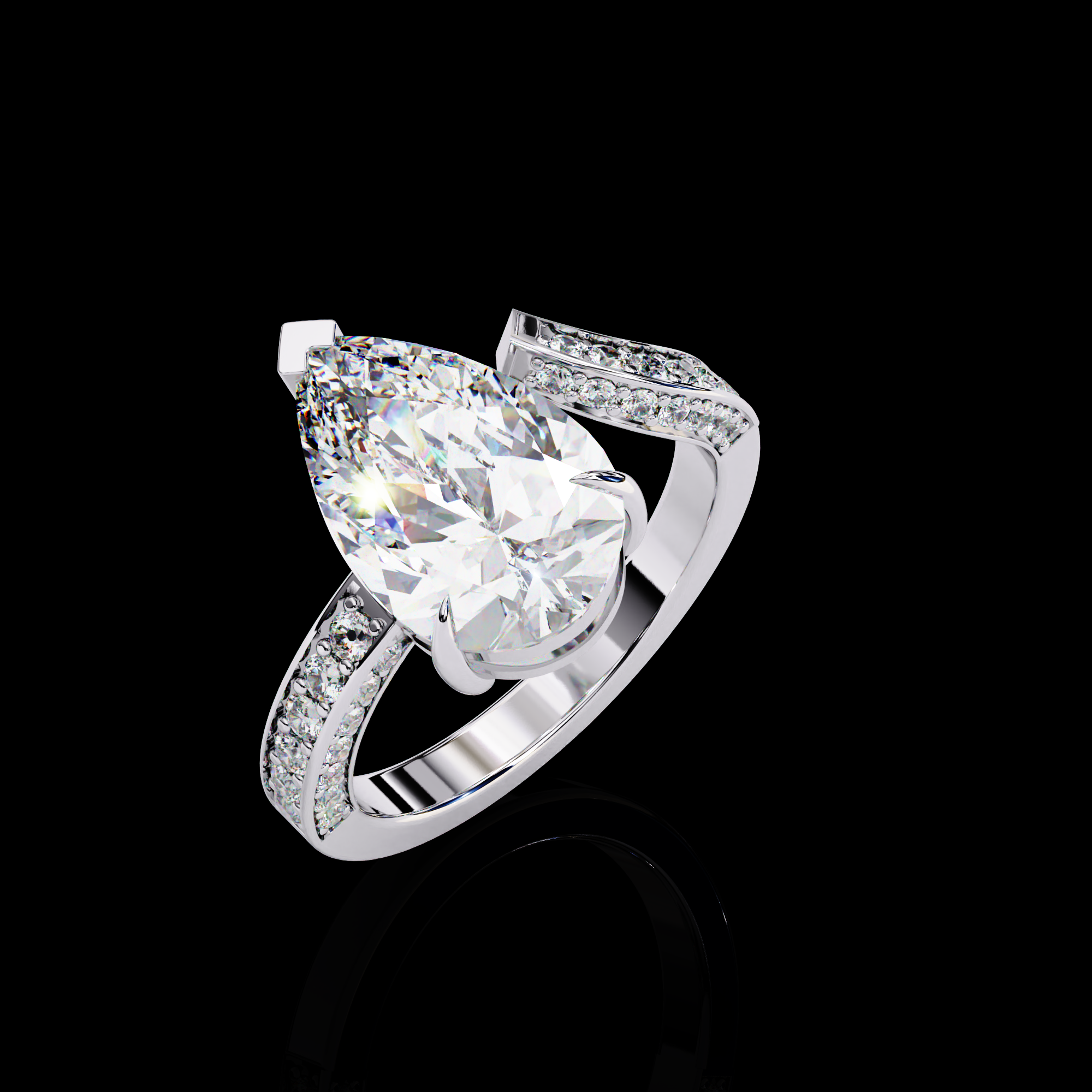 3 carats Solitaire Lab Grown Ring