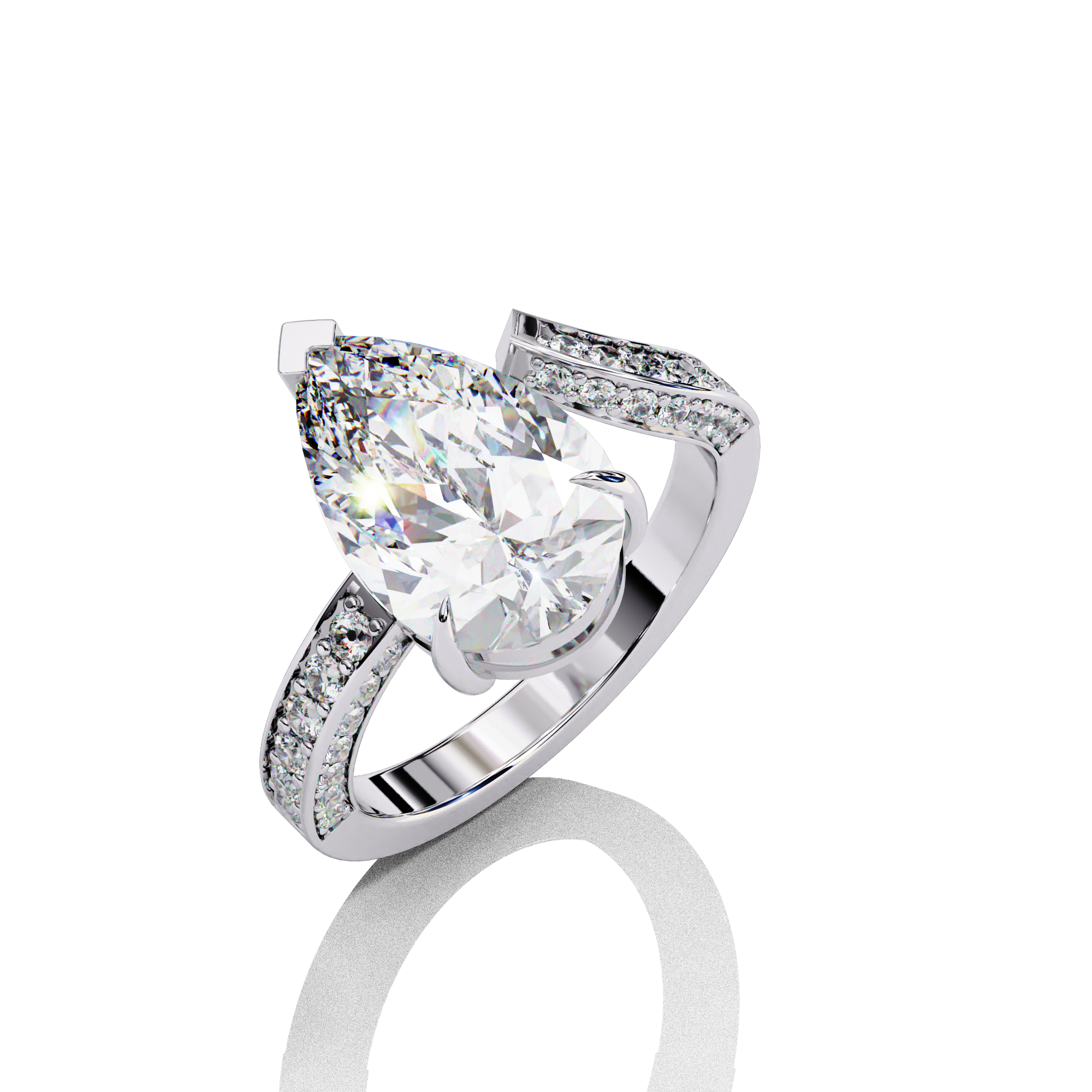 3 carats Solitaire Lab Grown Ring