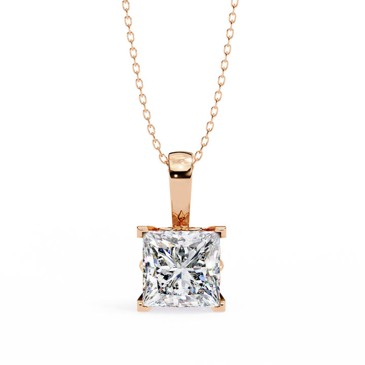 2.50 carats princess pendant