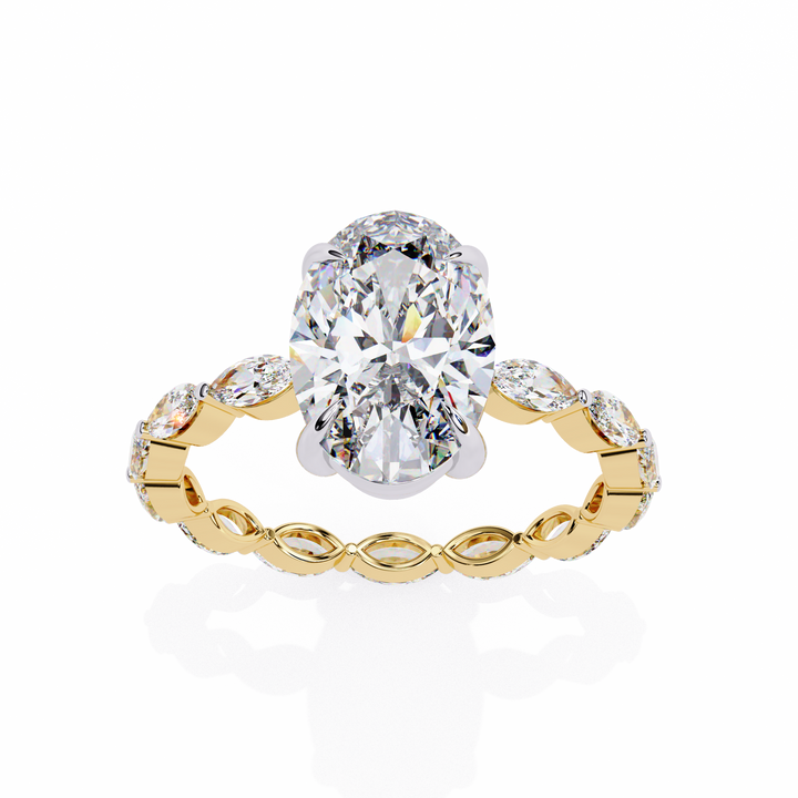 Celeste Oval Diamond Ring
