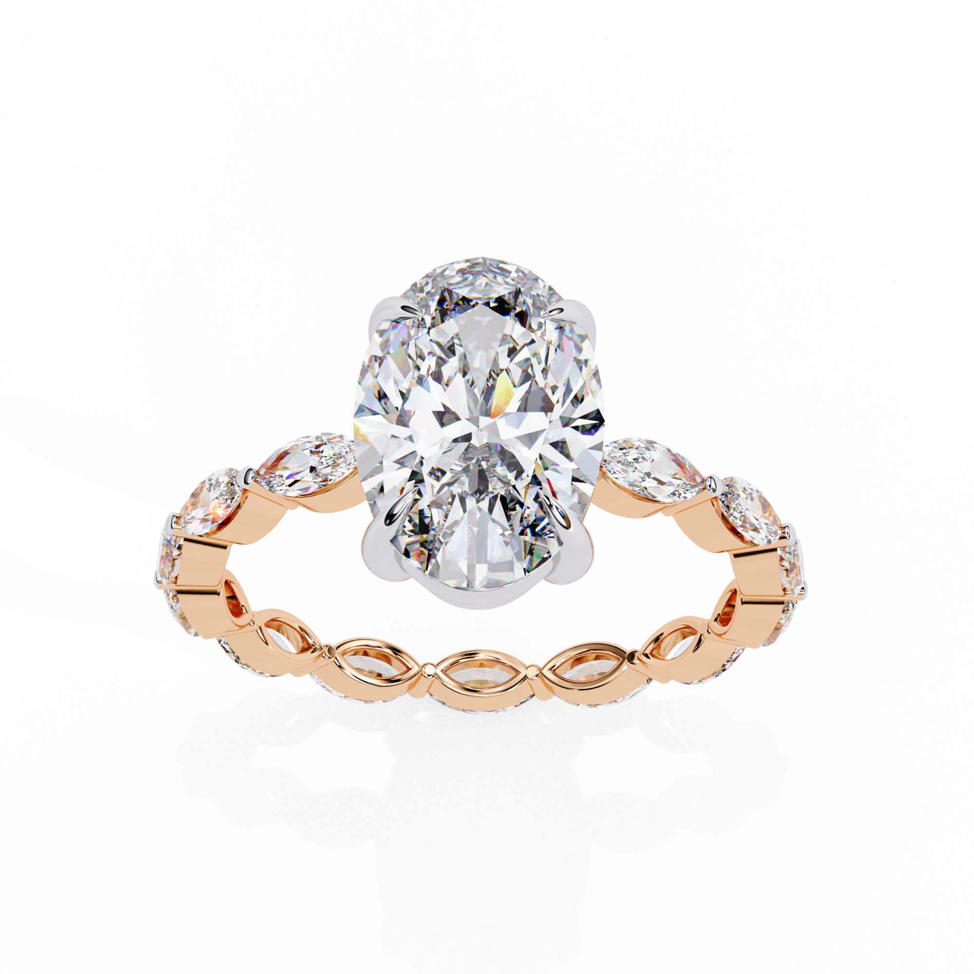 Celeste Oval Diamond Ring