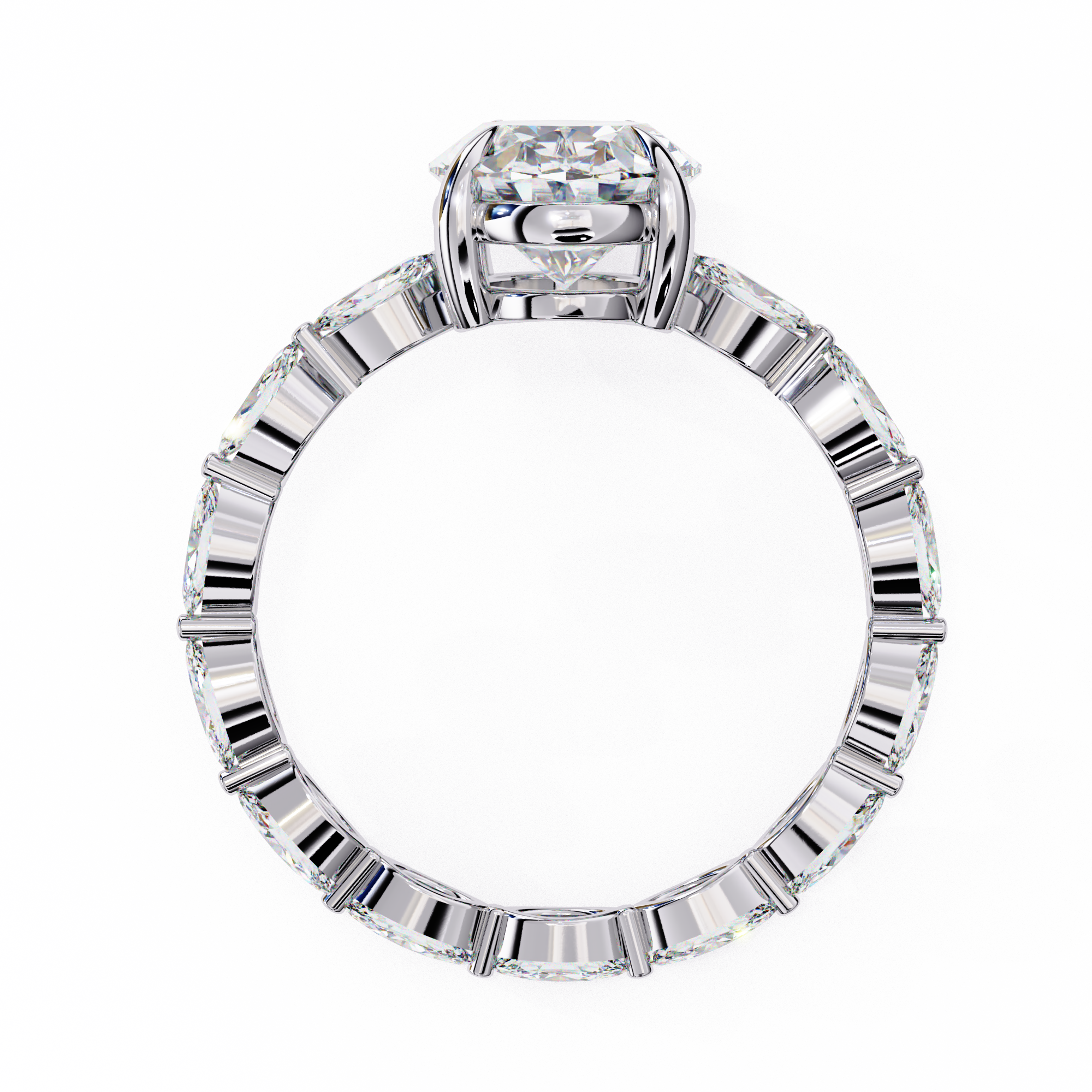 Celeste Oval Diamond Ring