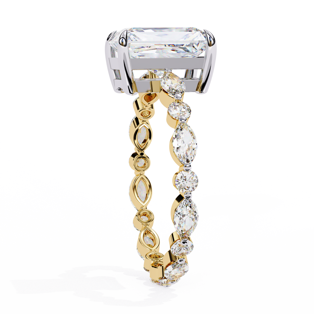 Exquisite Luxe Radiant Diamond Ring