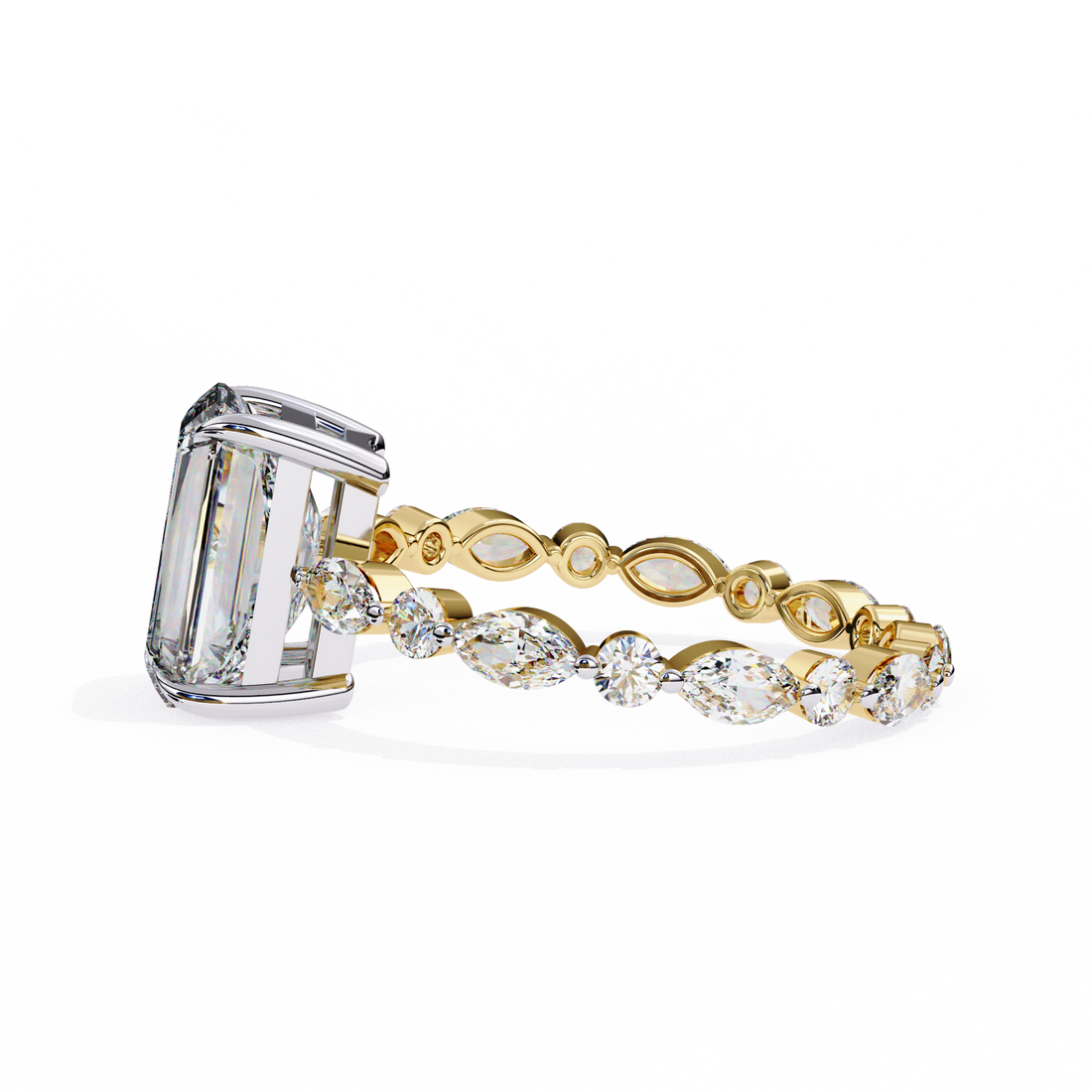 Exquisite Luxe Radiant Diamond Ring