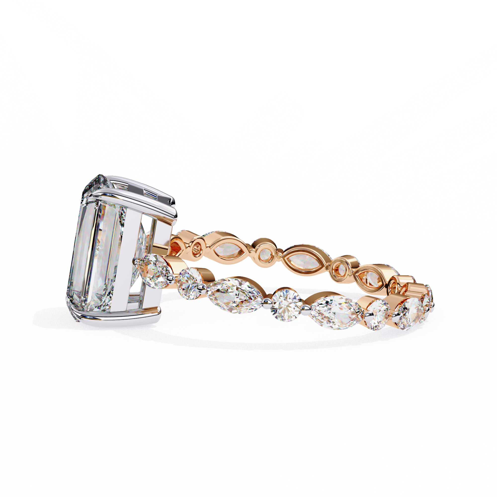 Exquisite Luxe Radiant Diamond Ring