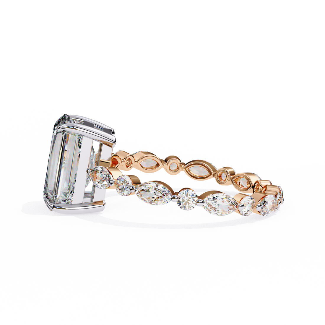 Exquisite Luxe Radiant Diamond Ring