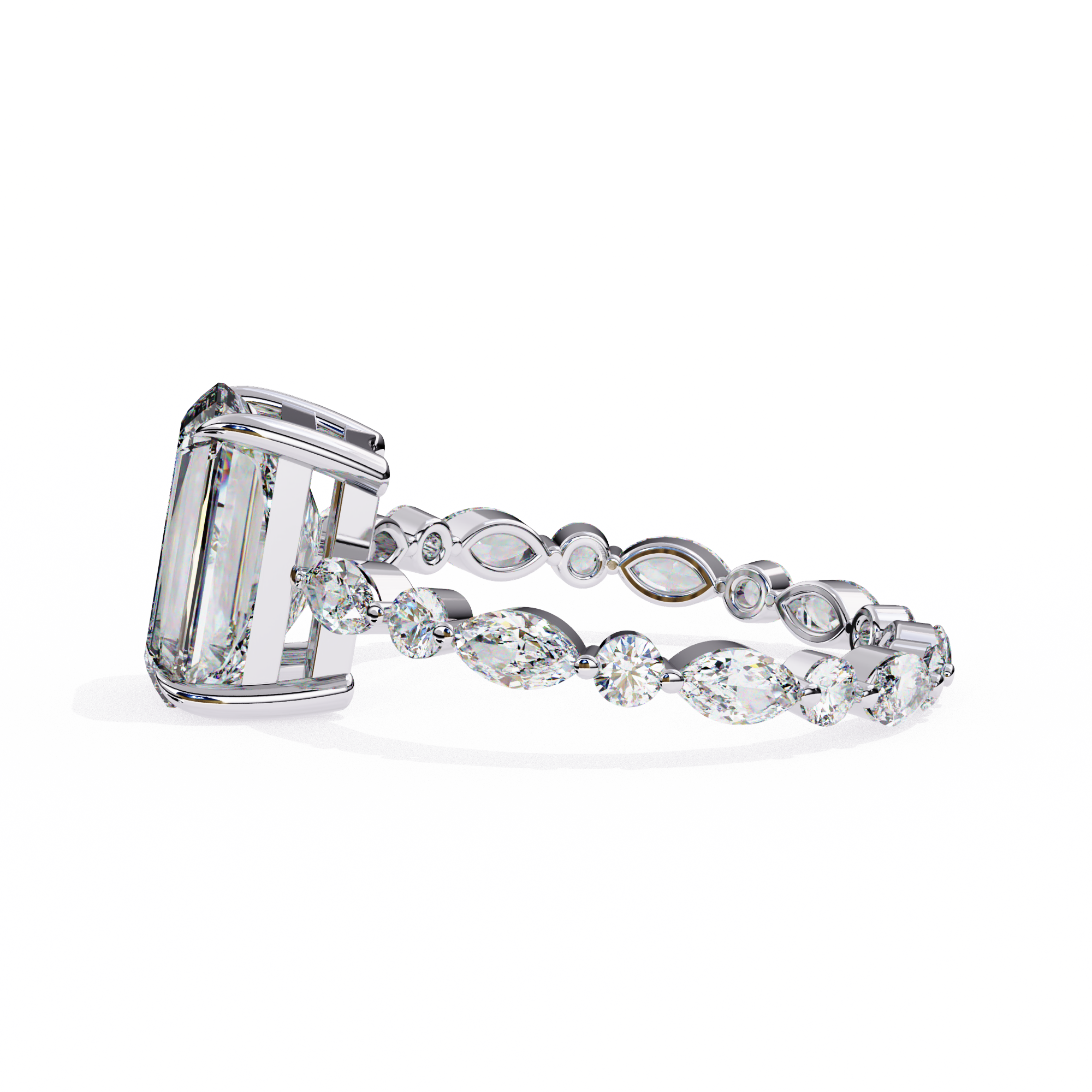 Exquisite Luxe Radiant Diamond Ring