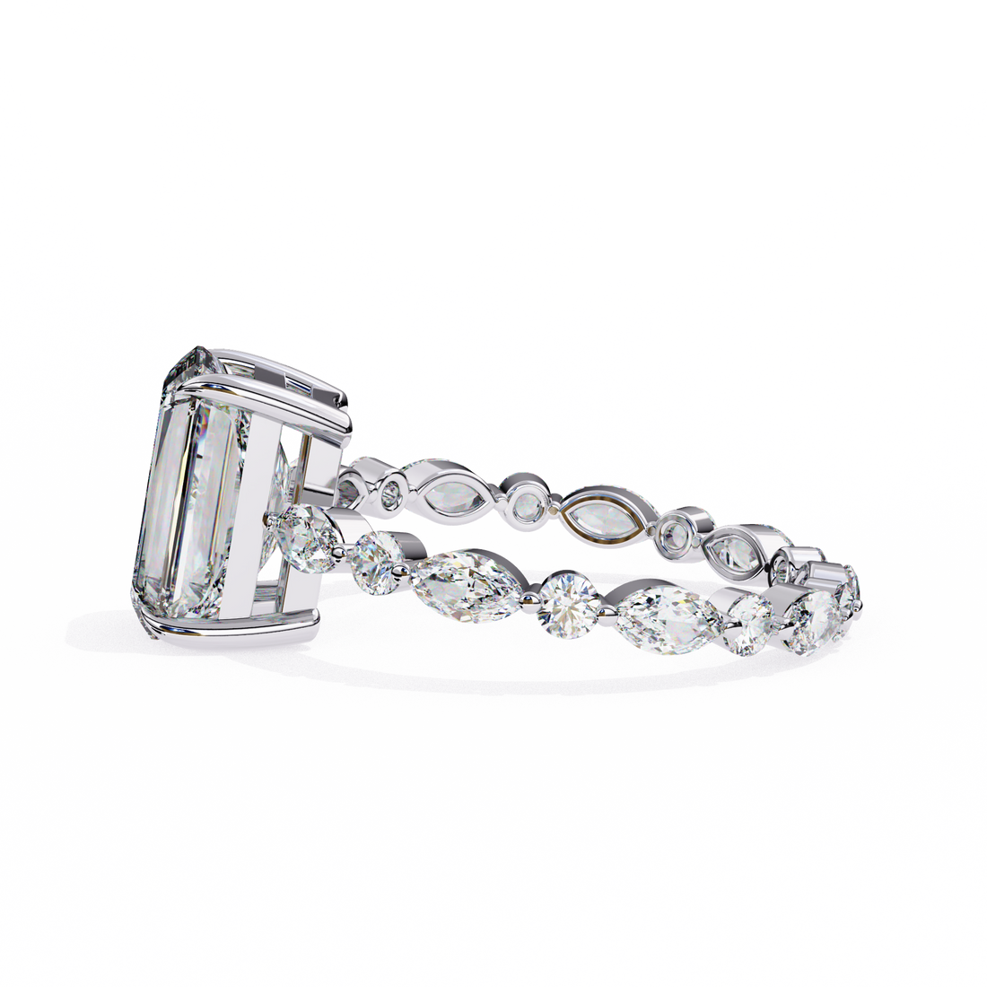 Exquisite Luxe Radiant Diamond Ring