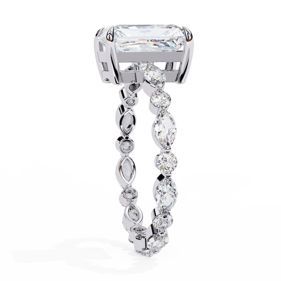 Exquisite Luxe Radiant Diamond Ring
