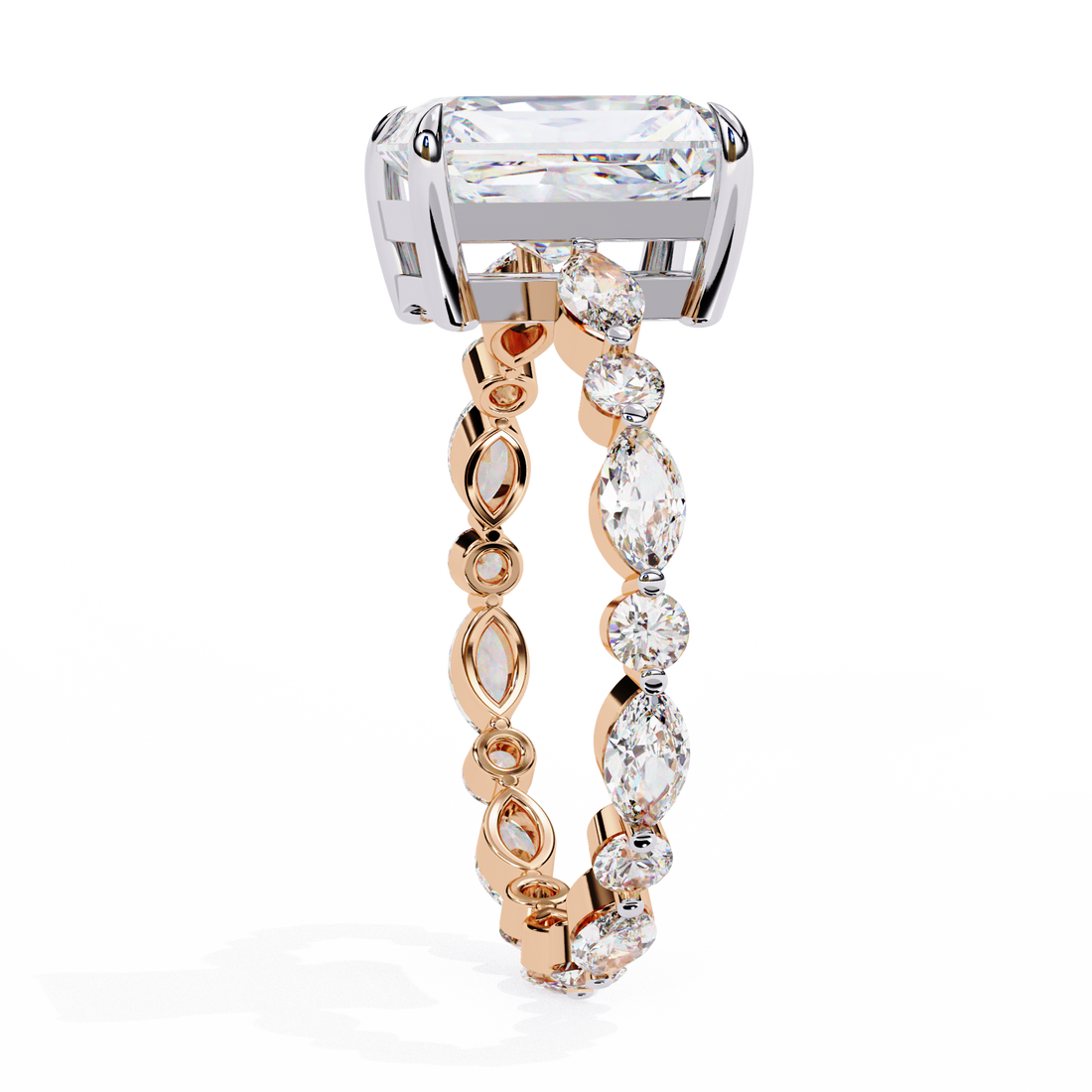 Exquisite Luxe Radiant Diamond Ring
