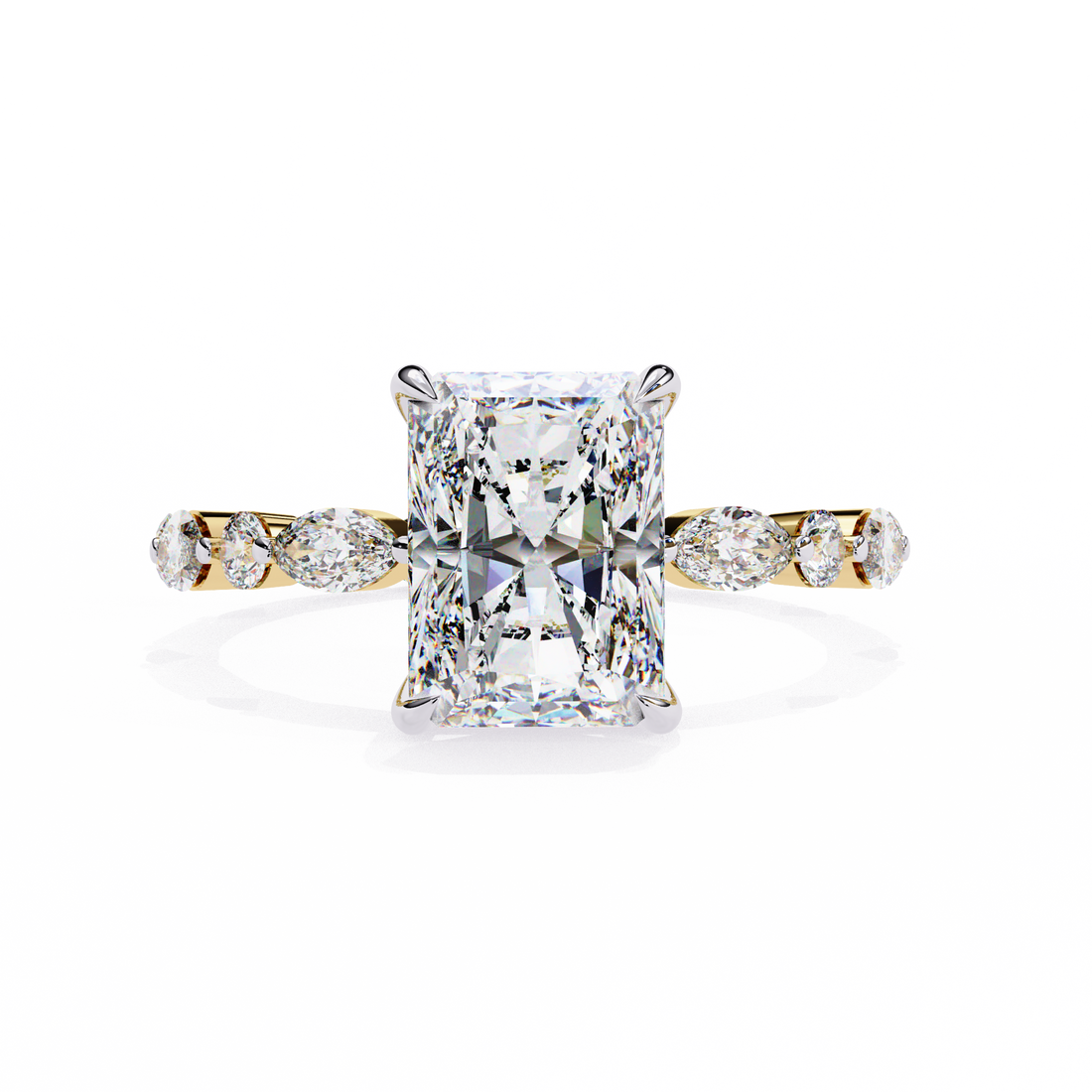 Exquisite Luxe Radiant Diamond Ring