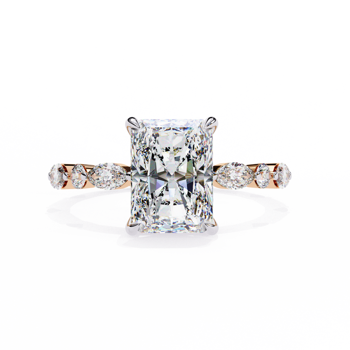 Exquisite Luxe Radiant Diamond Ring