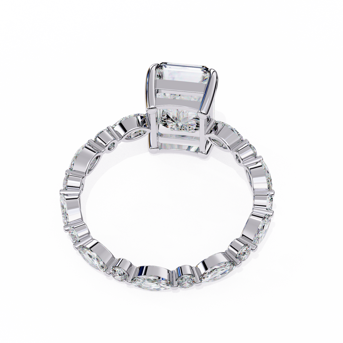 Exquisite Luxe Radiant Diamond Ring