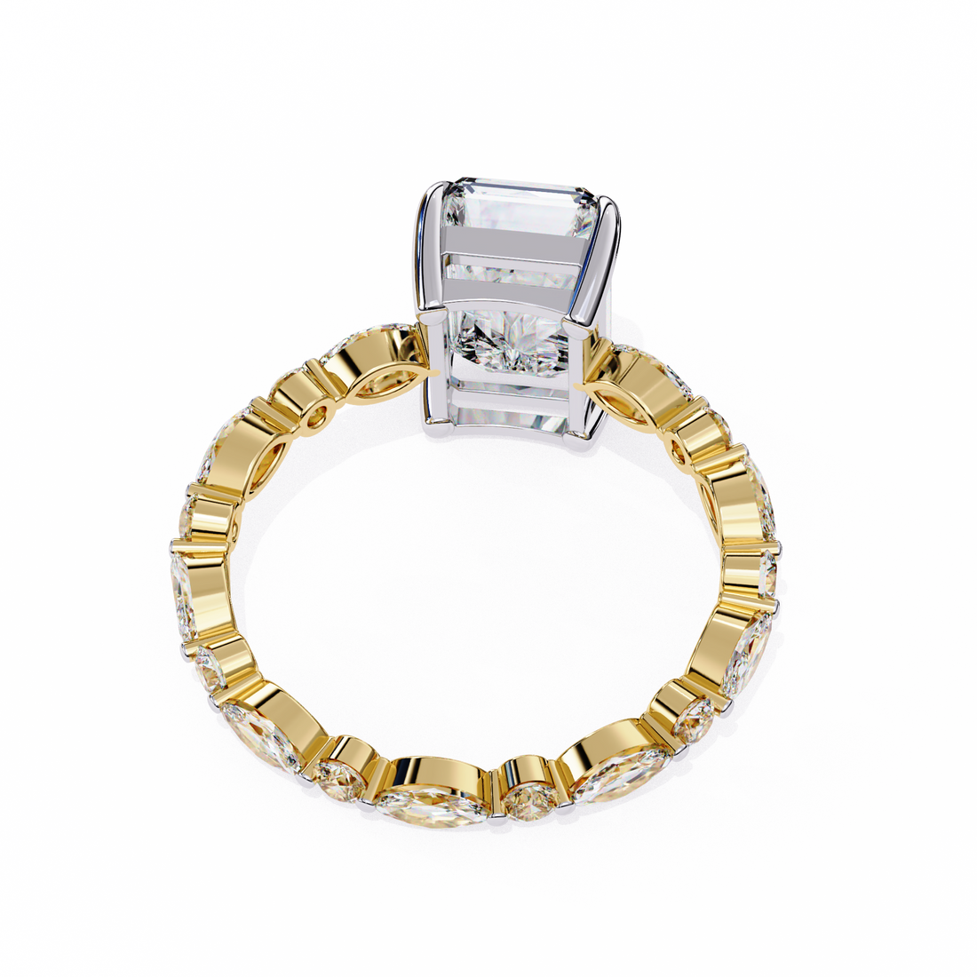 Exquisite Luxe Radiant Diamond Ring