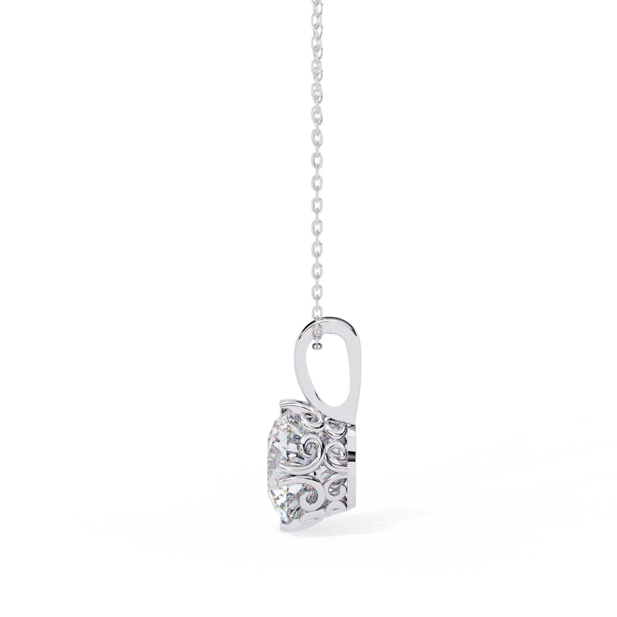 1.80 carats Solitaire Diamond pendant