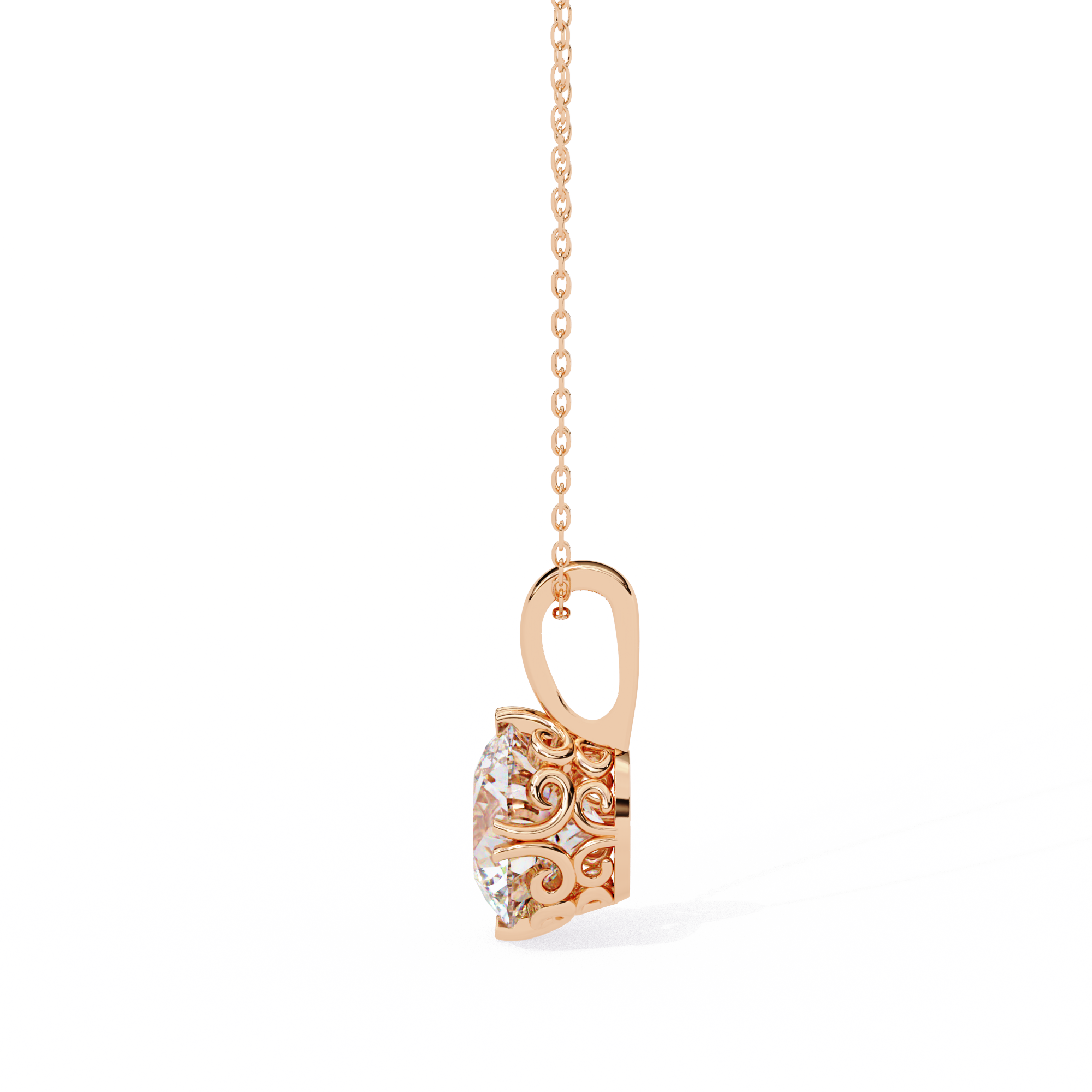 1.80 carats Solitaire Diamond pendant