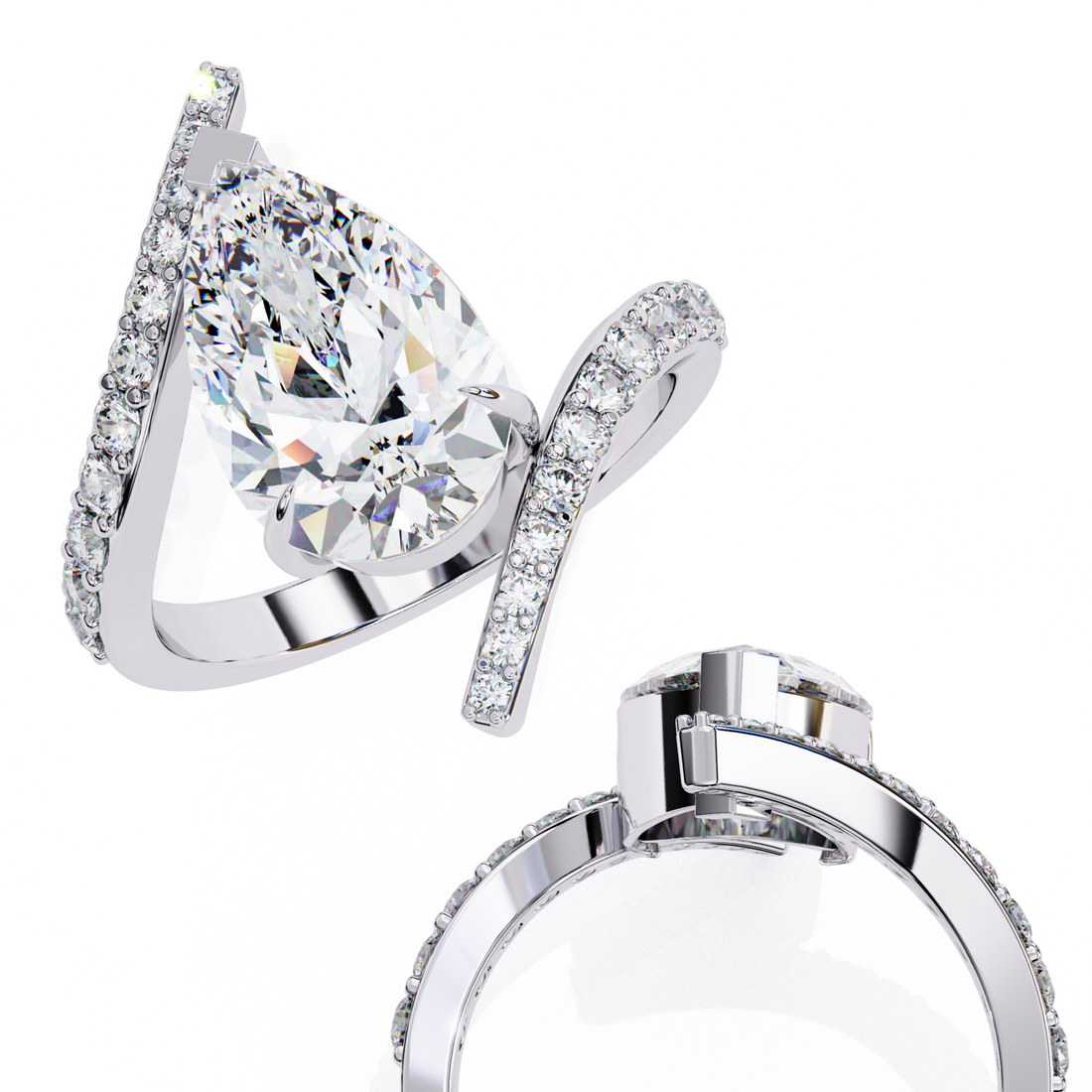 Glimmer Nest Diamond Ring