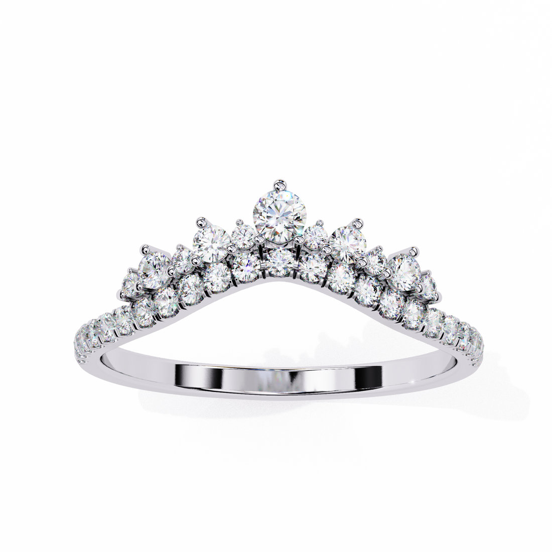 Wave Fusion Diamond Ring