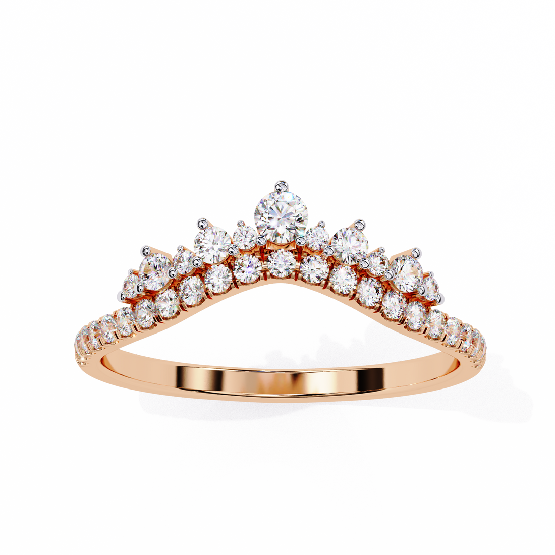 Wave Fusion Diamond Ring