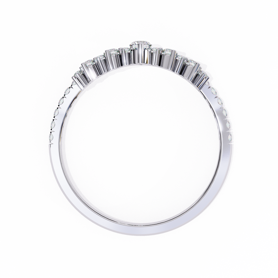 Wave Fusion Diamond Ring