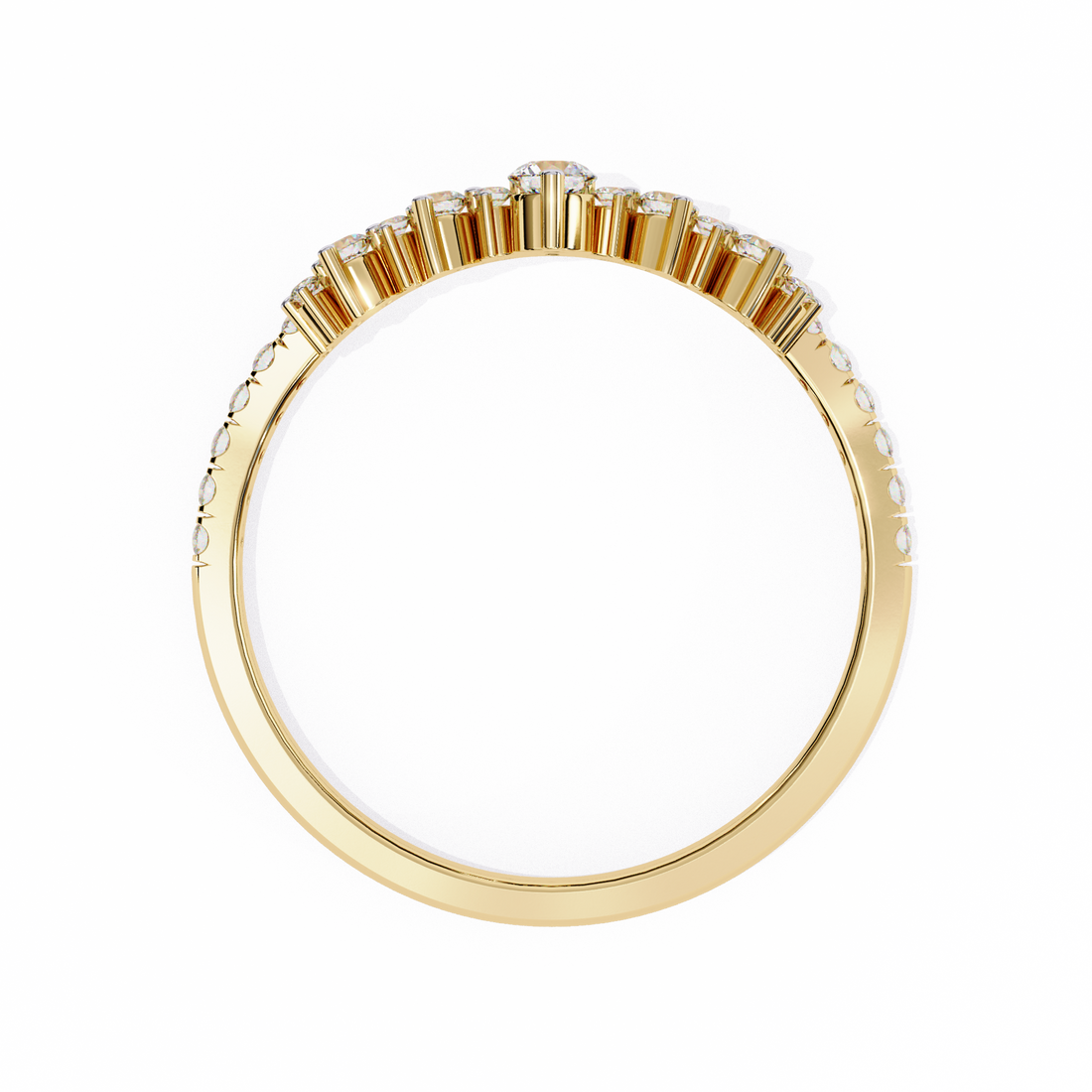 Wave Fusion Diamond Ring