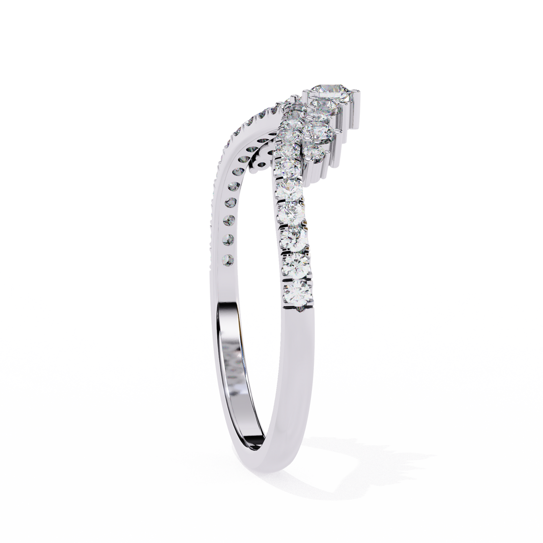 Wave Fusion Diamond Ring