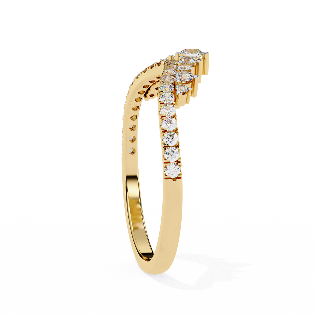 Wave Fusion Diamond Ring