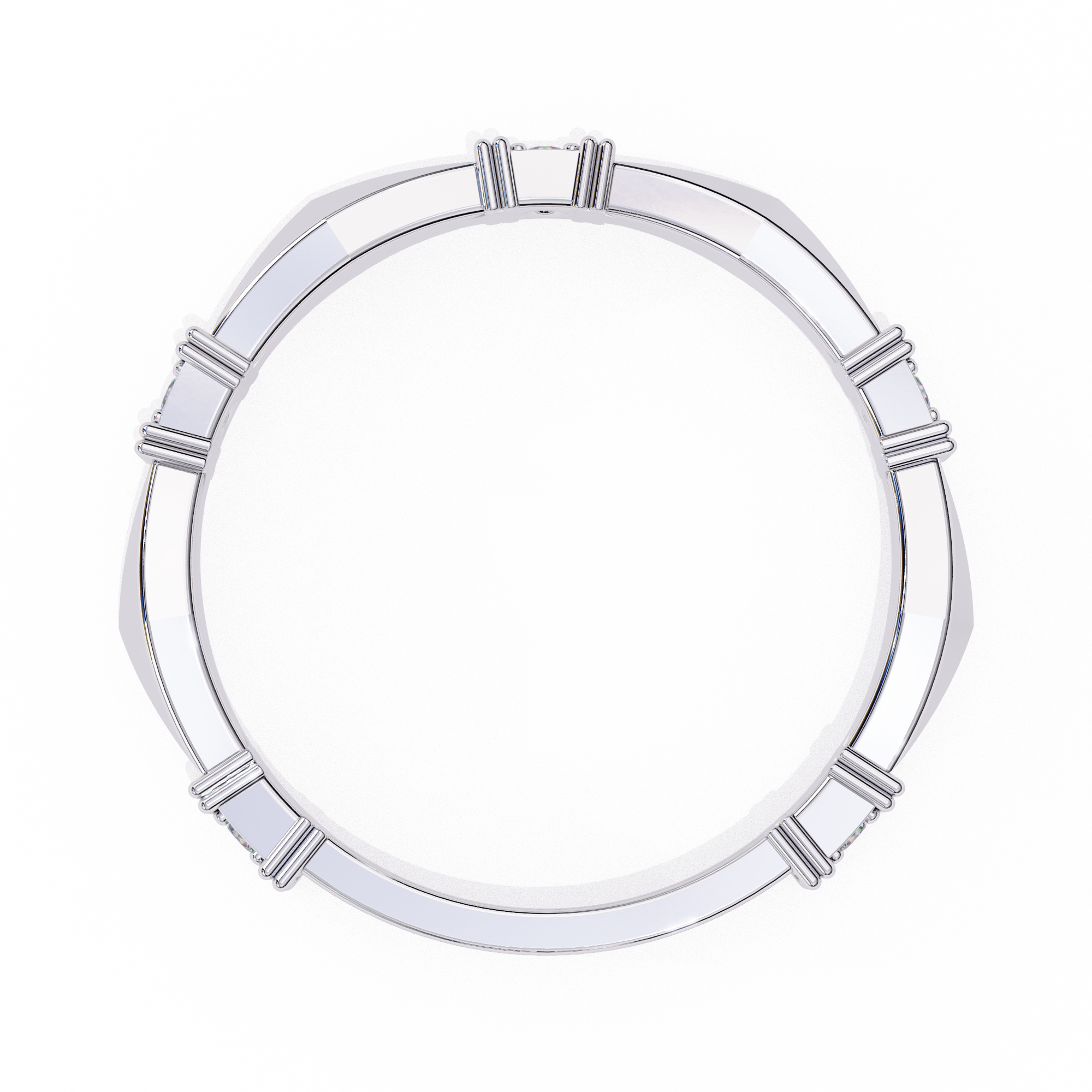 Casual Glimmer Diamond Ring Band