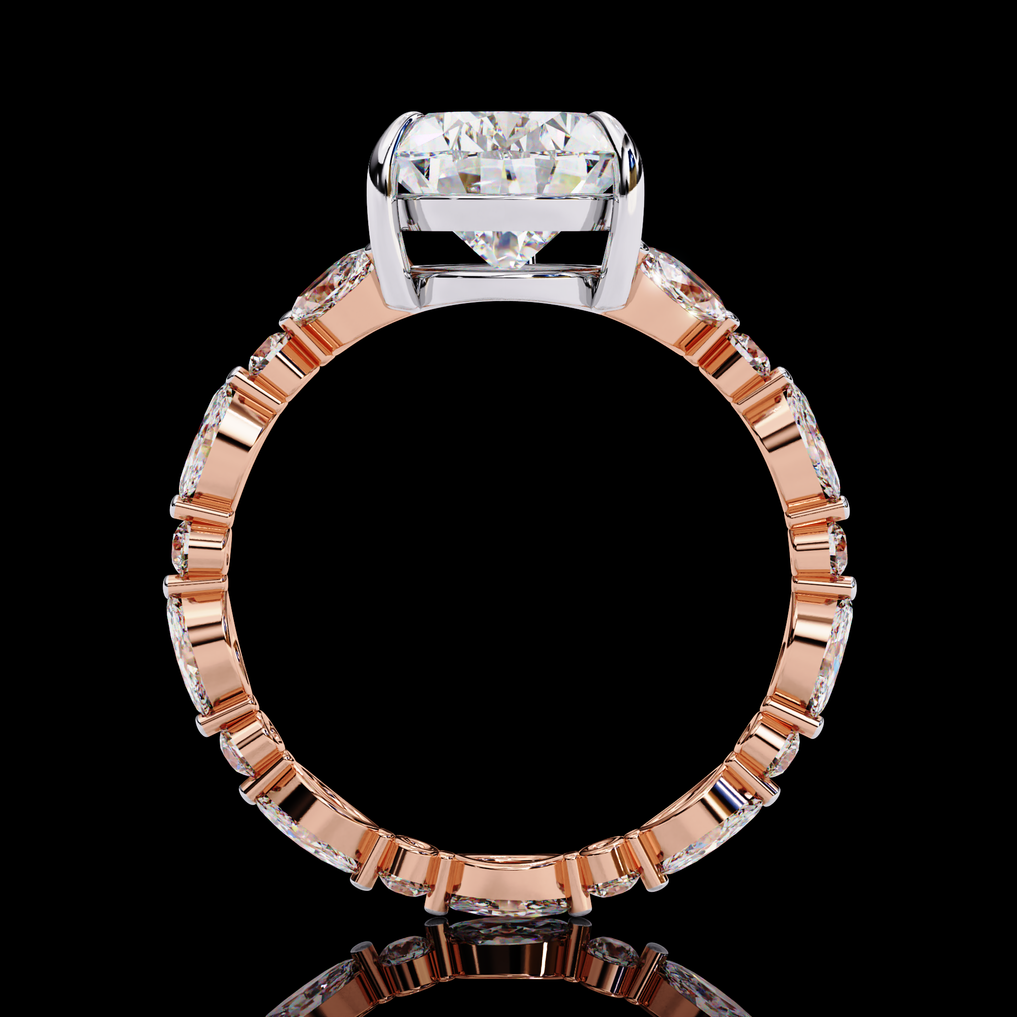 Alluring pear Lab Grown Diamond Ring