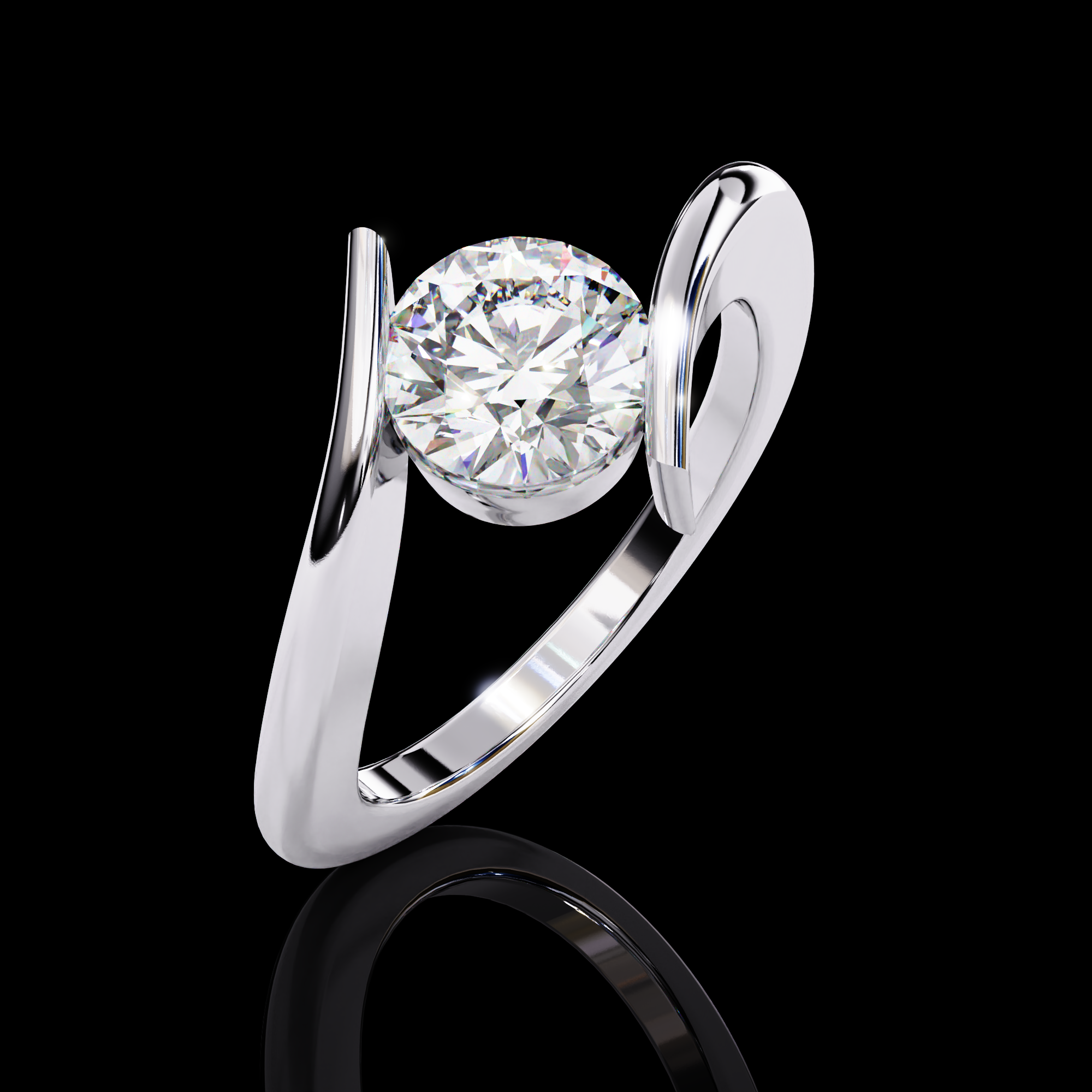 Glory Solitaire Diamond Ring