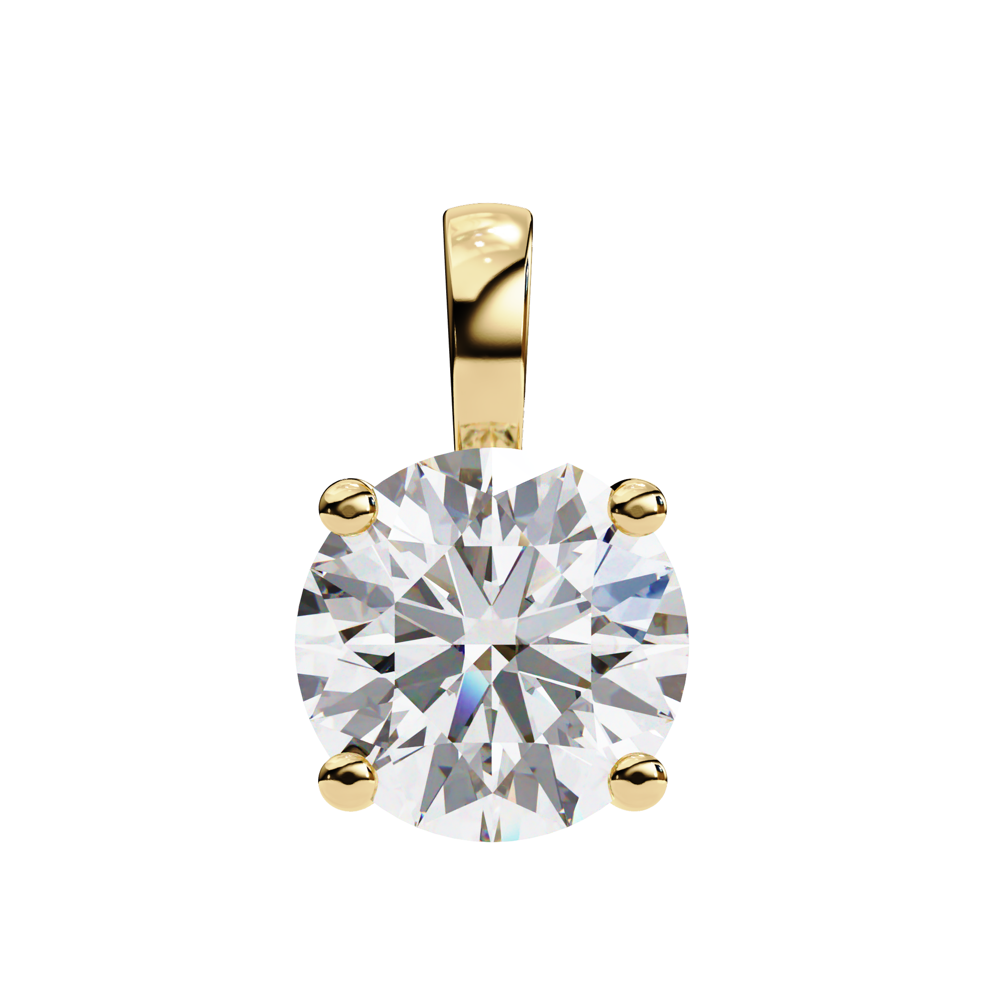 3 carats Cushion Diamond pendant
