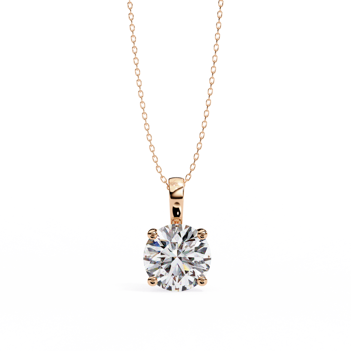 3 carats Cushion Diamond pendant