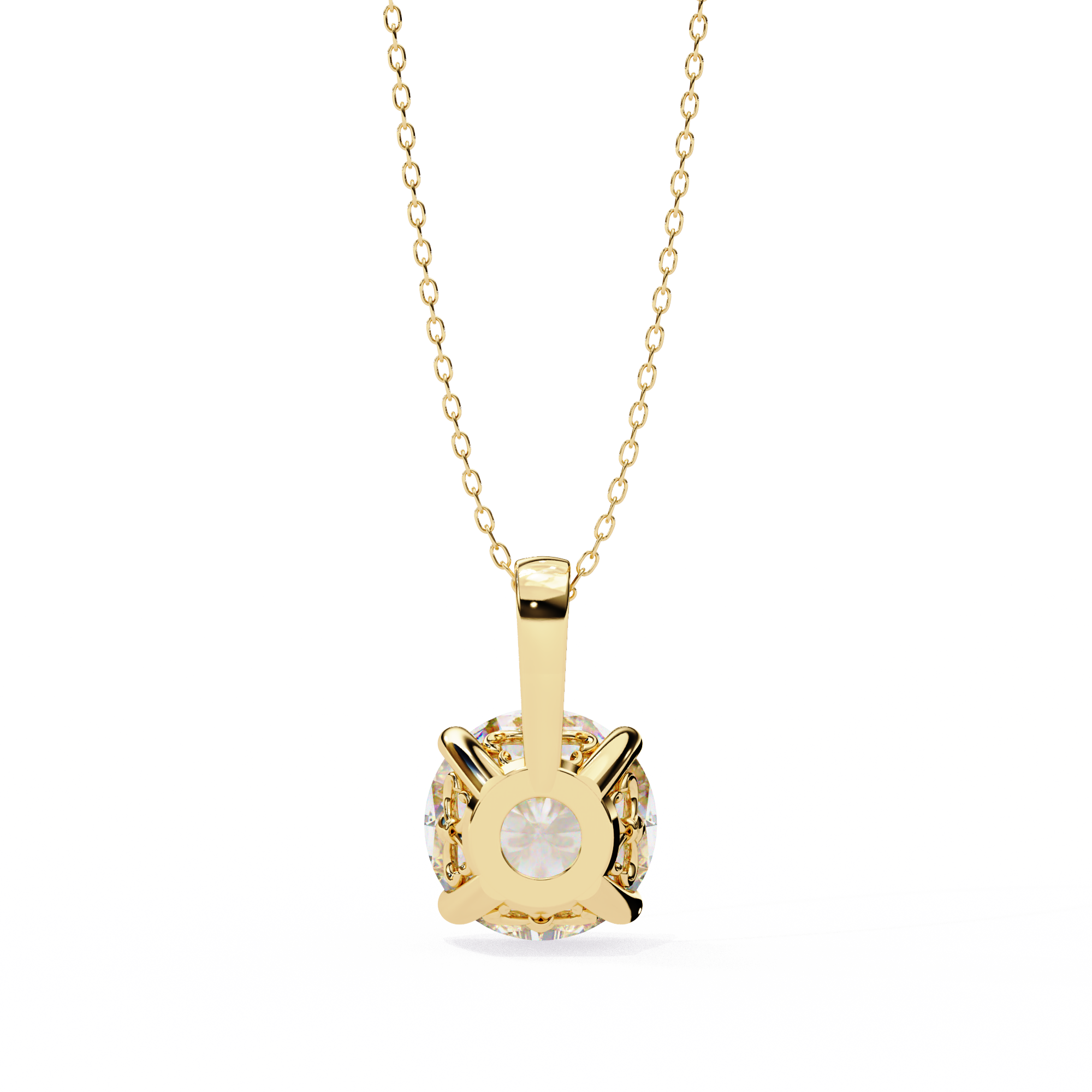 3 carats Cushion Diamond pendant