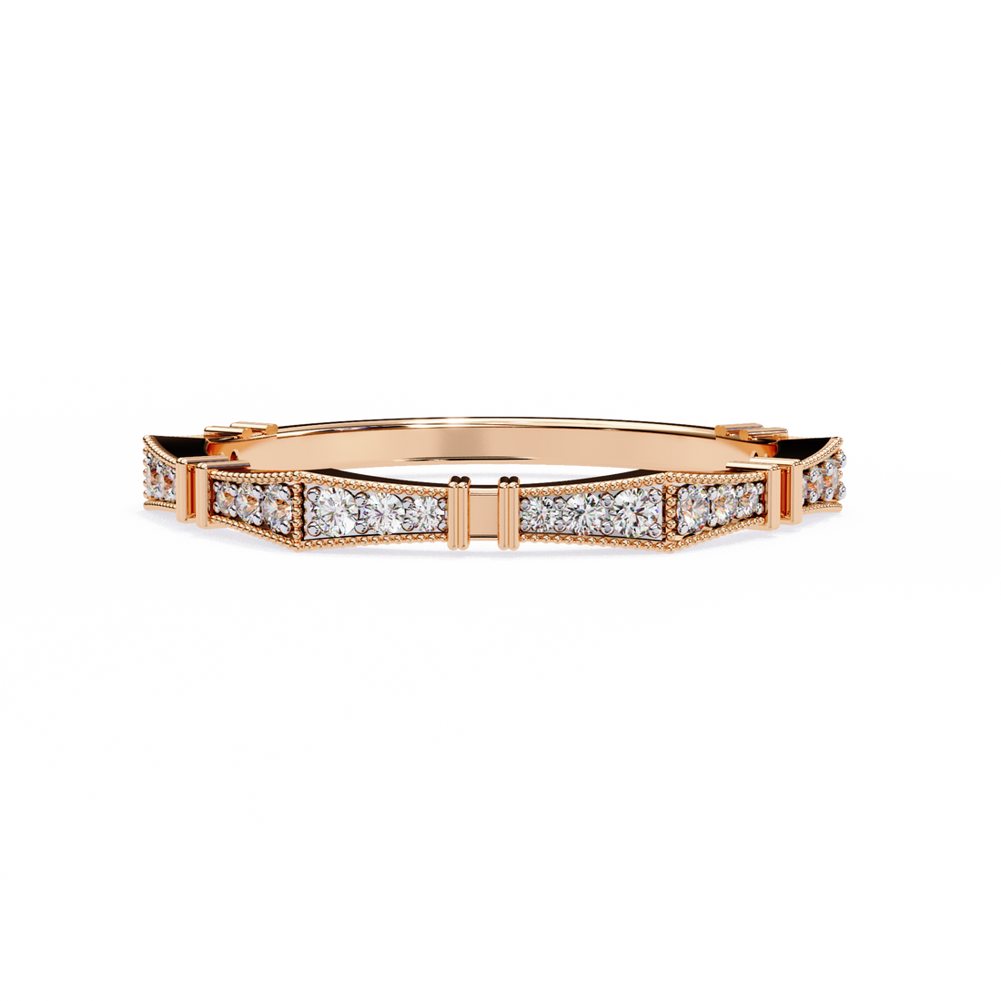 Sleek Shine Diamond Band Ring
